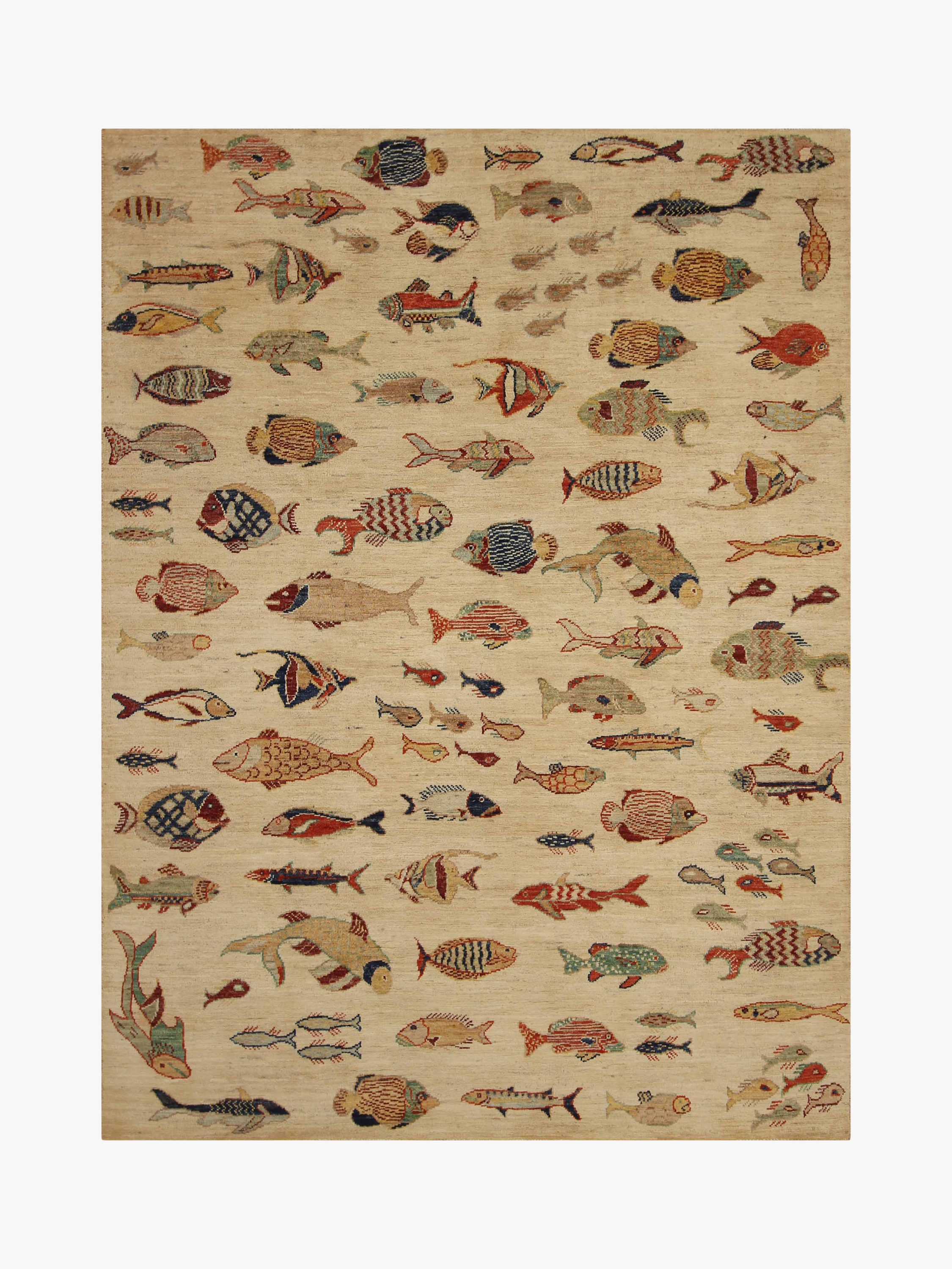 Fish Beige Rug PC 53005 - 2.01m X 1.49m