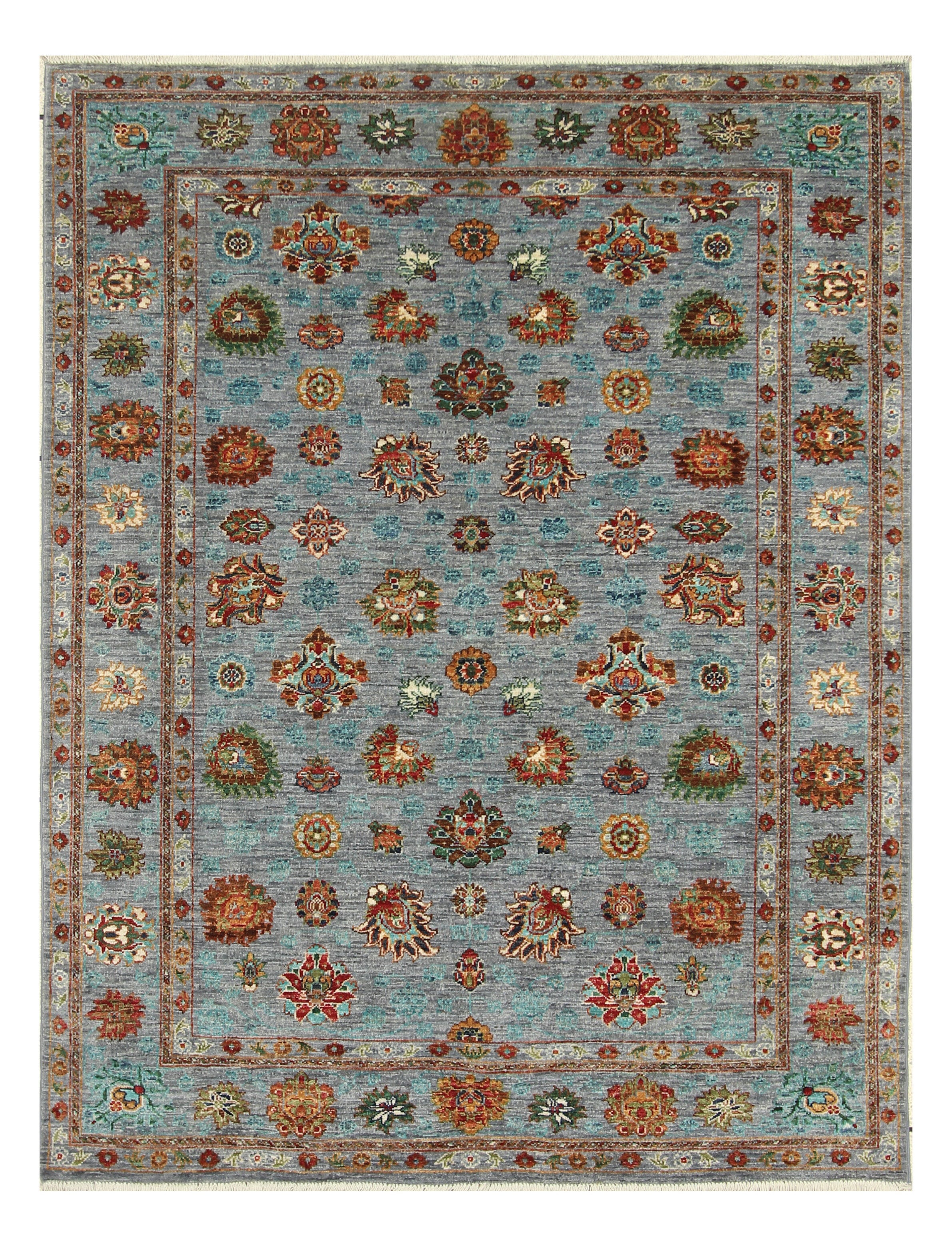 Sultani Blue Rug PC 55852 - 1.98m X 1.55m