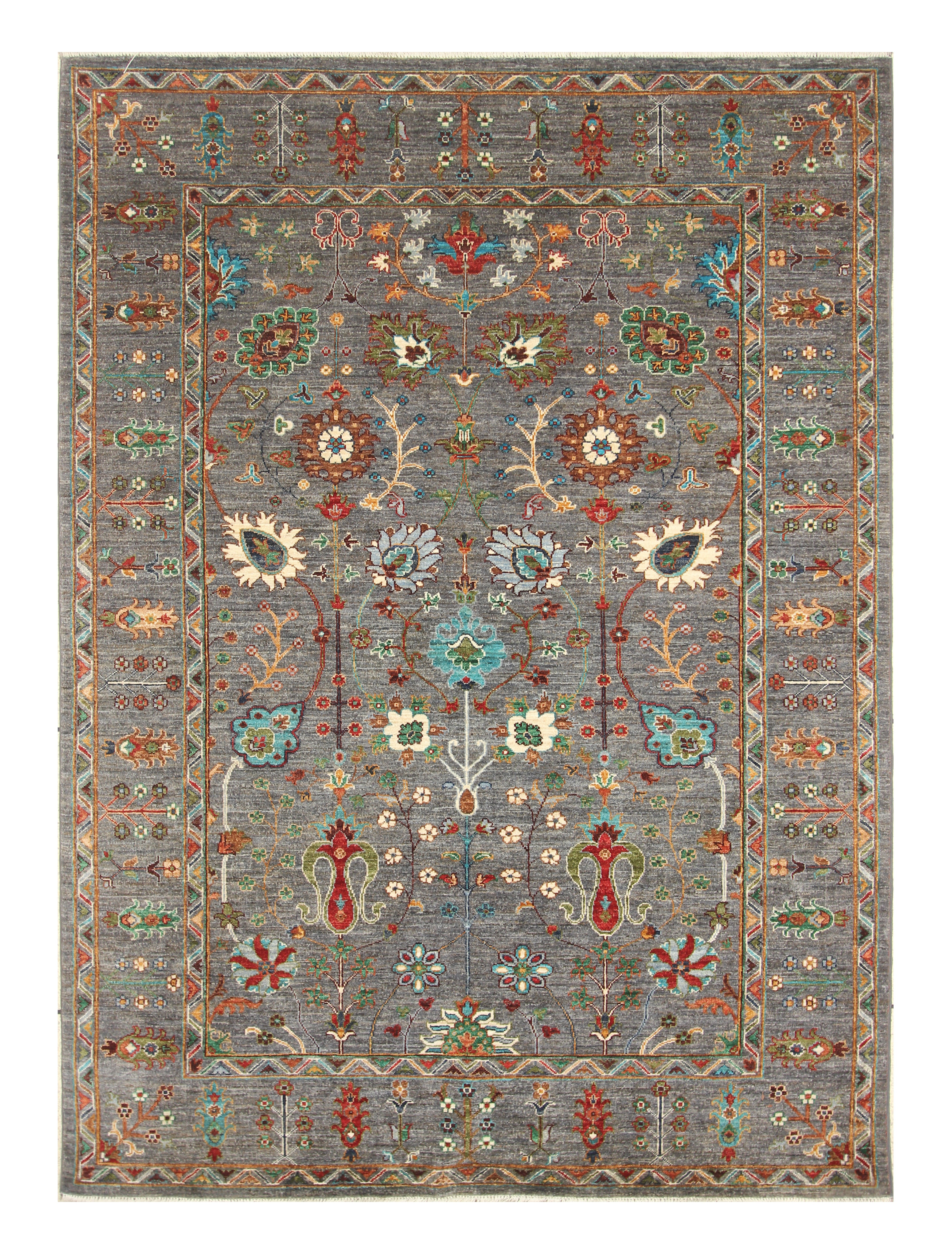Sultani Grey Rug PC 55856 - 2.43m X 1.73m