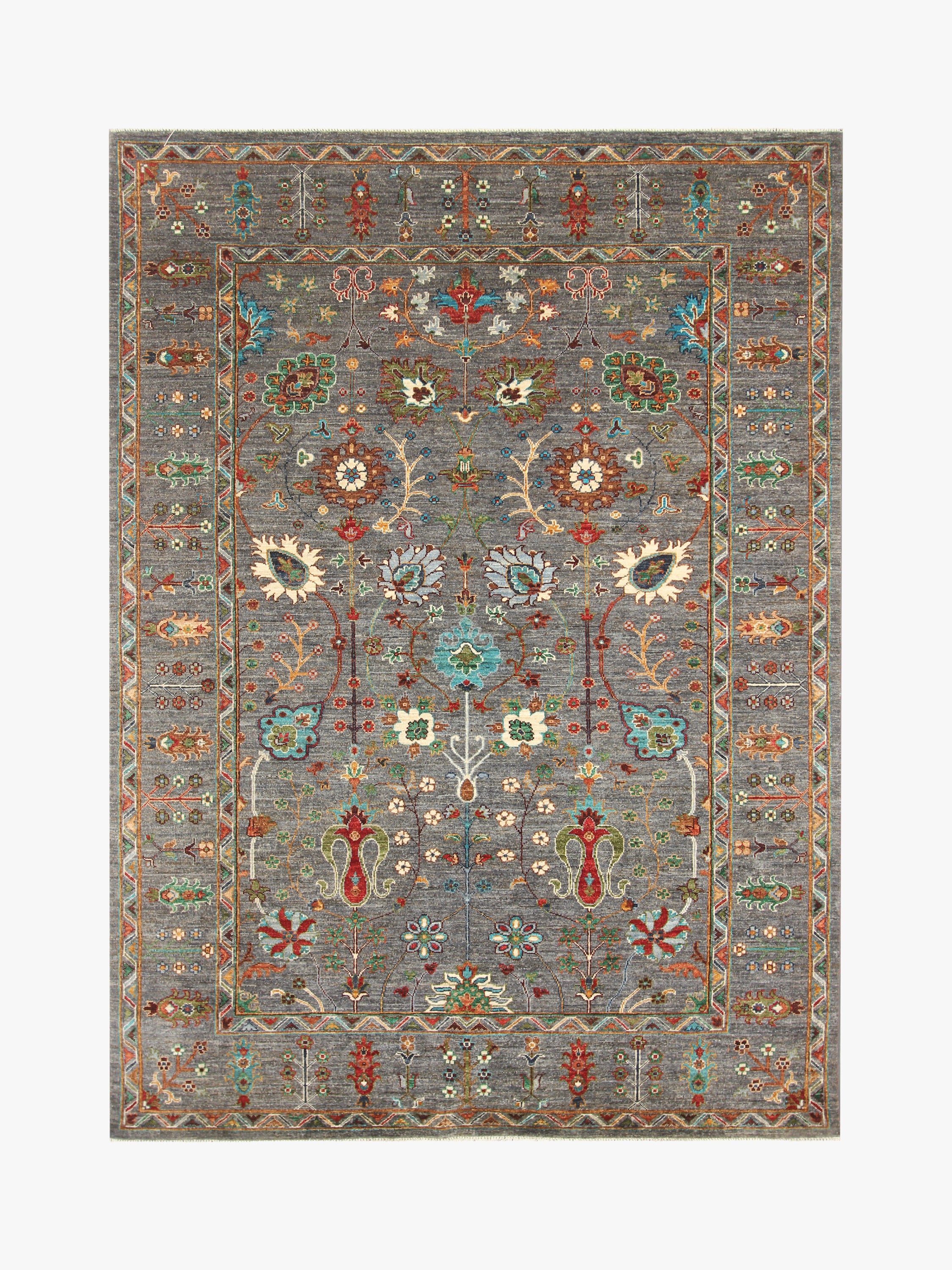 Sultani Grey Rug PC 55856 - 2.43m X 1.73m