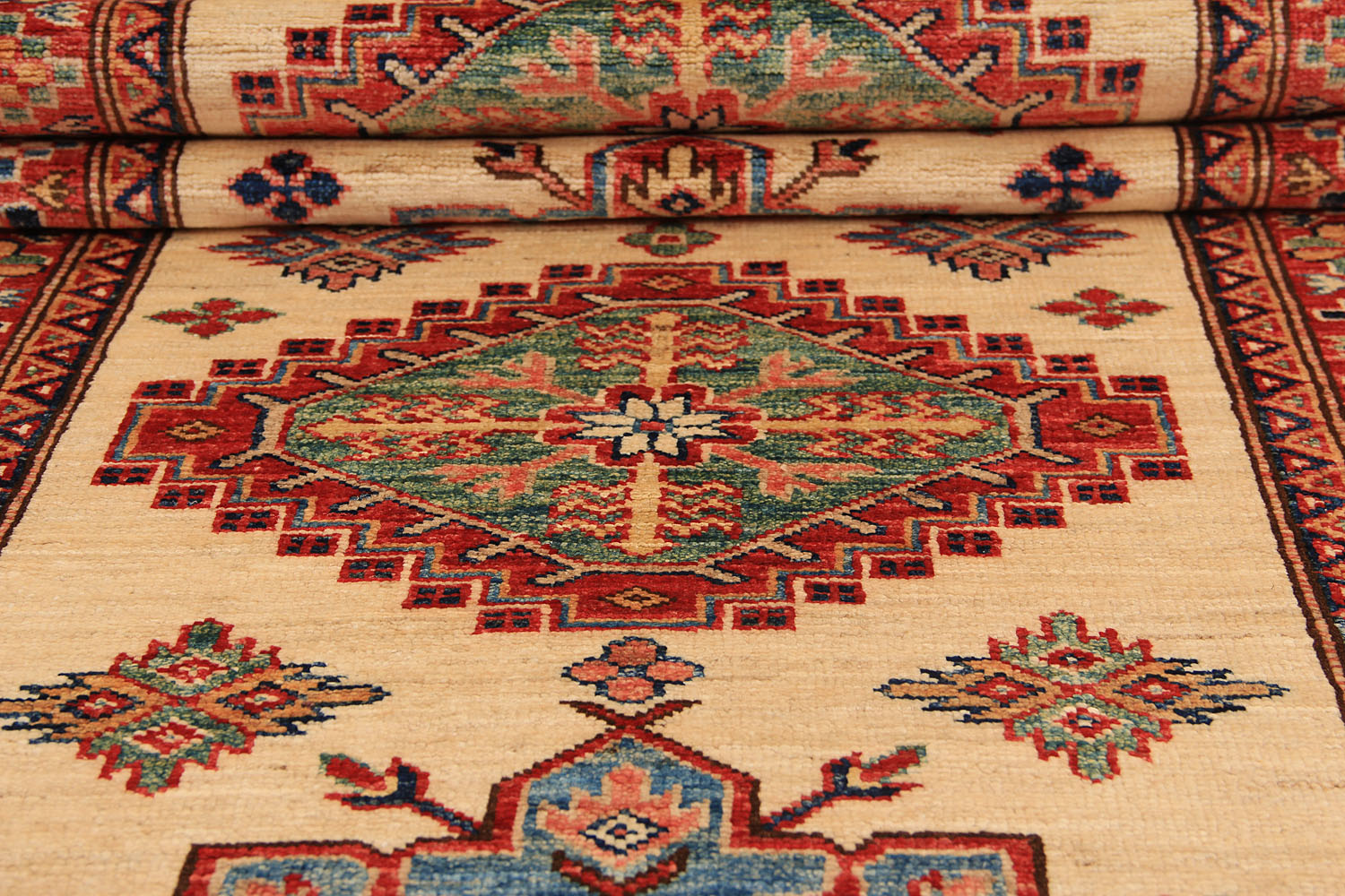 Supreme Kazak Ivory Rug PC 54608 - 2.91m X 0.83m