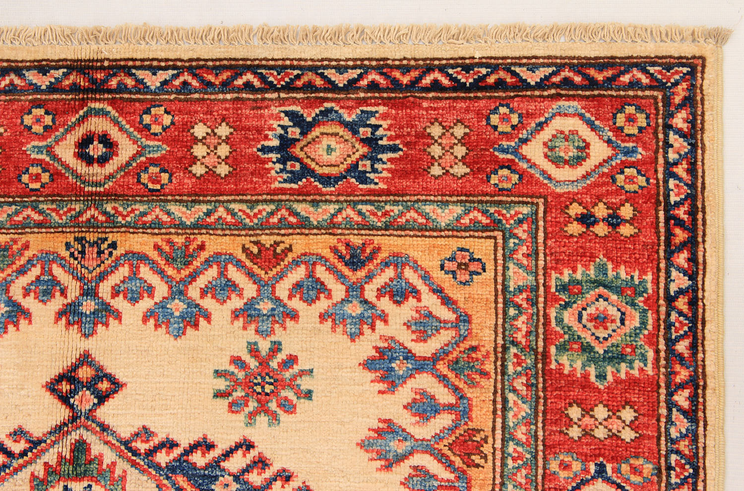 Supreme Kazak Ivory Rug PC 54463 - 1.55m X 0.99m
