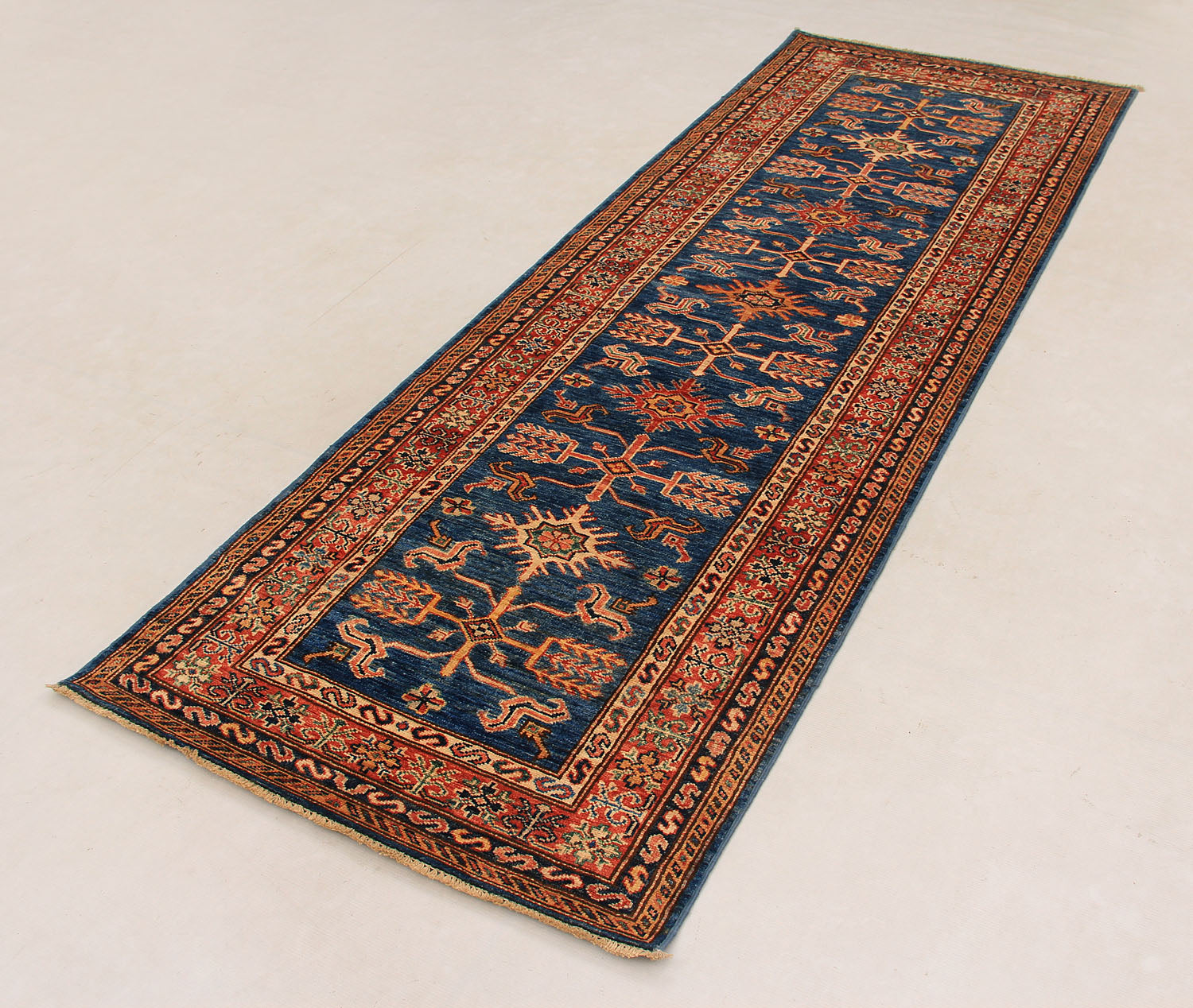 Supreme Kazak Blue Rug PC 54581 - 2.43m X 0.83m