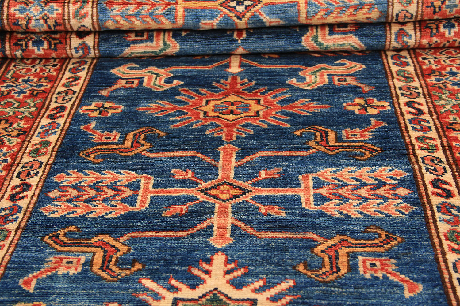 Supreme Kazak Blue Rug PC 54581 - 2.43m X 0.83m