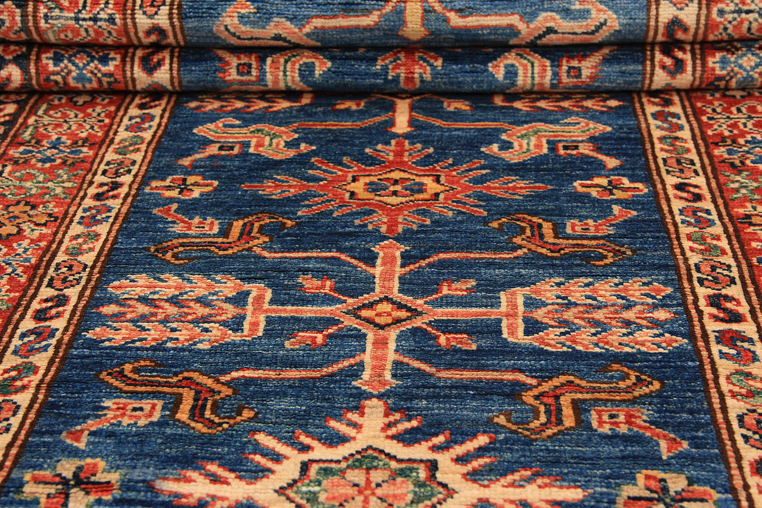 Supreme Kazak Blue Rug PC 54582 - 2.44m X 0.85m