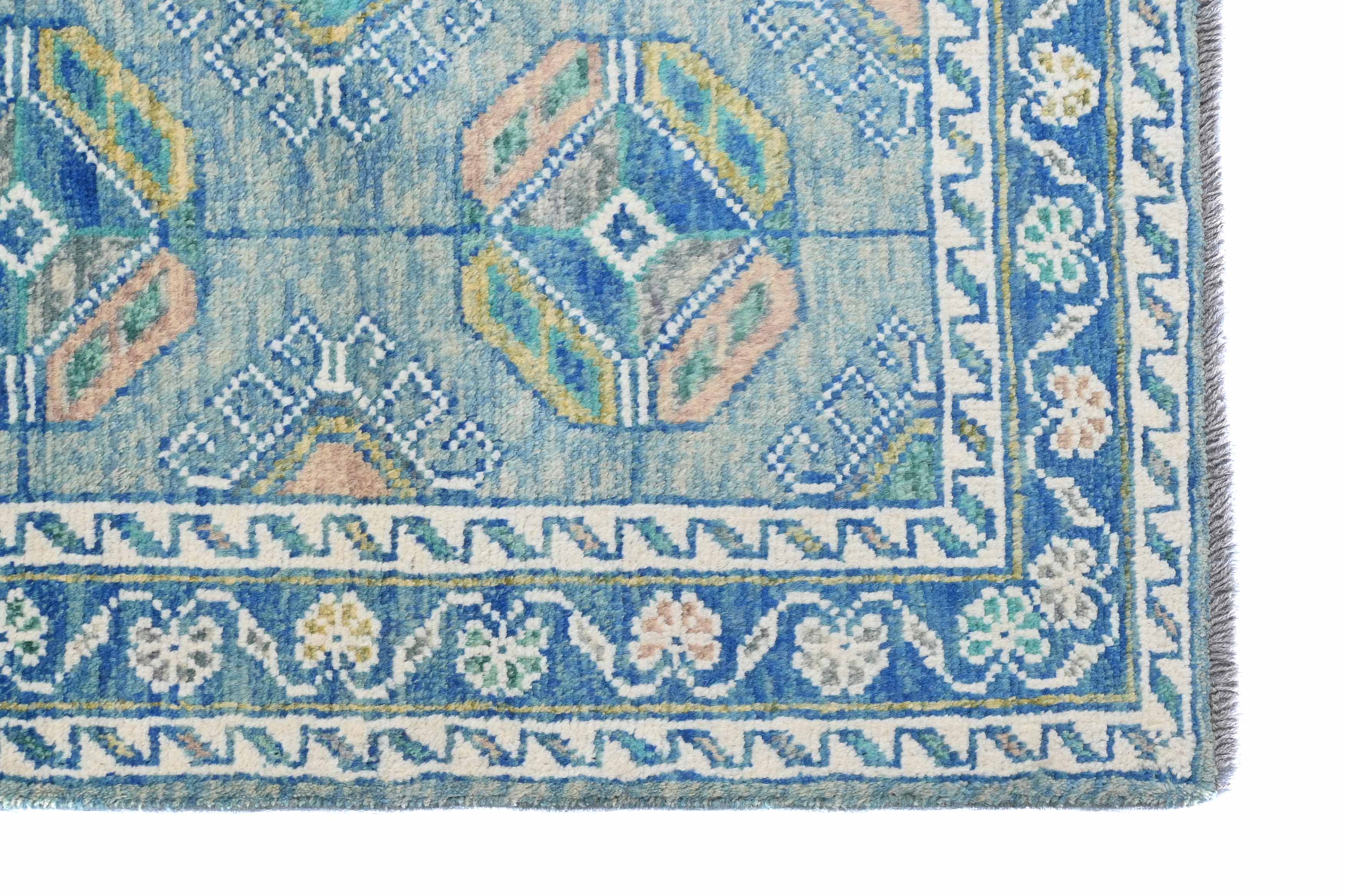 Boston Ersari Blue Rug