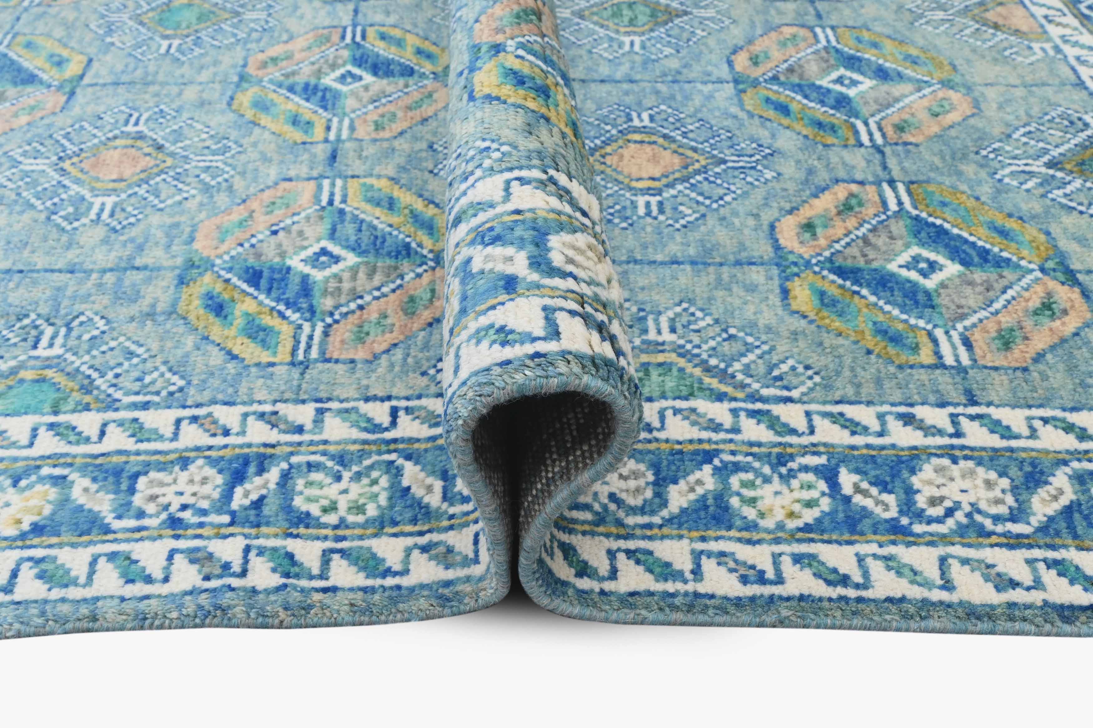 Boston Ersari Blue Rug