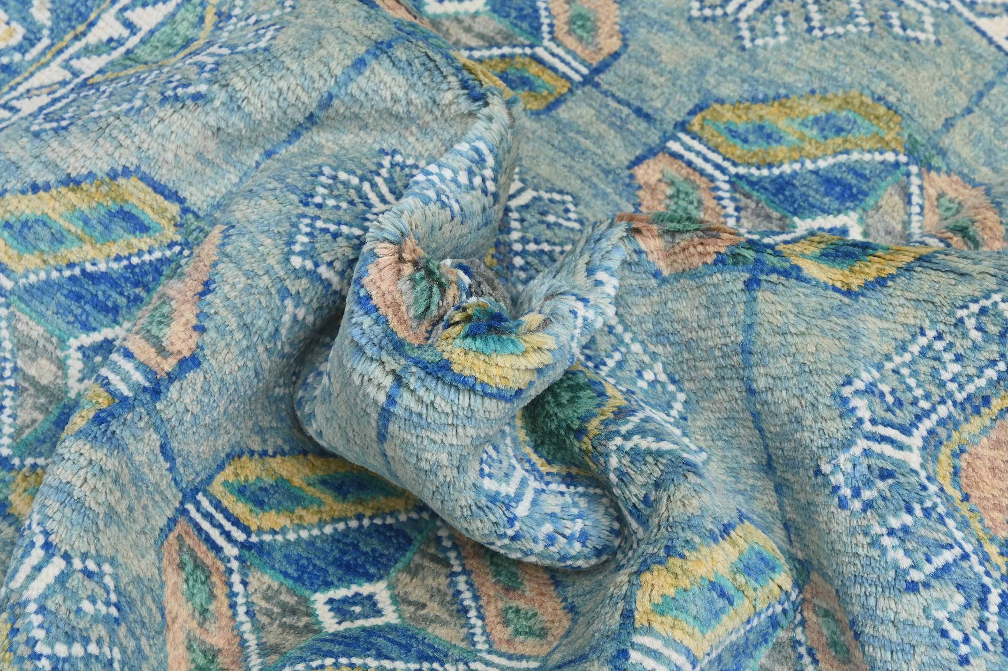 Boston Ersari Blue Rug