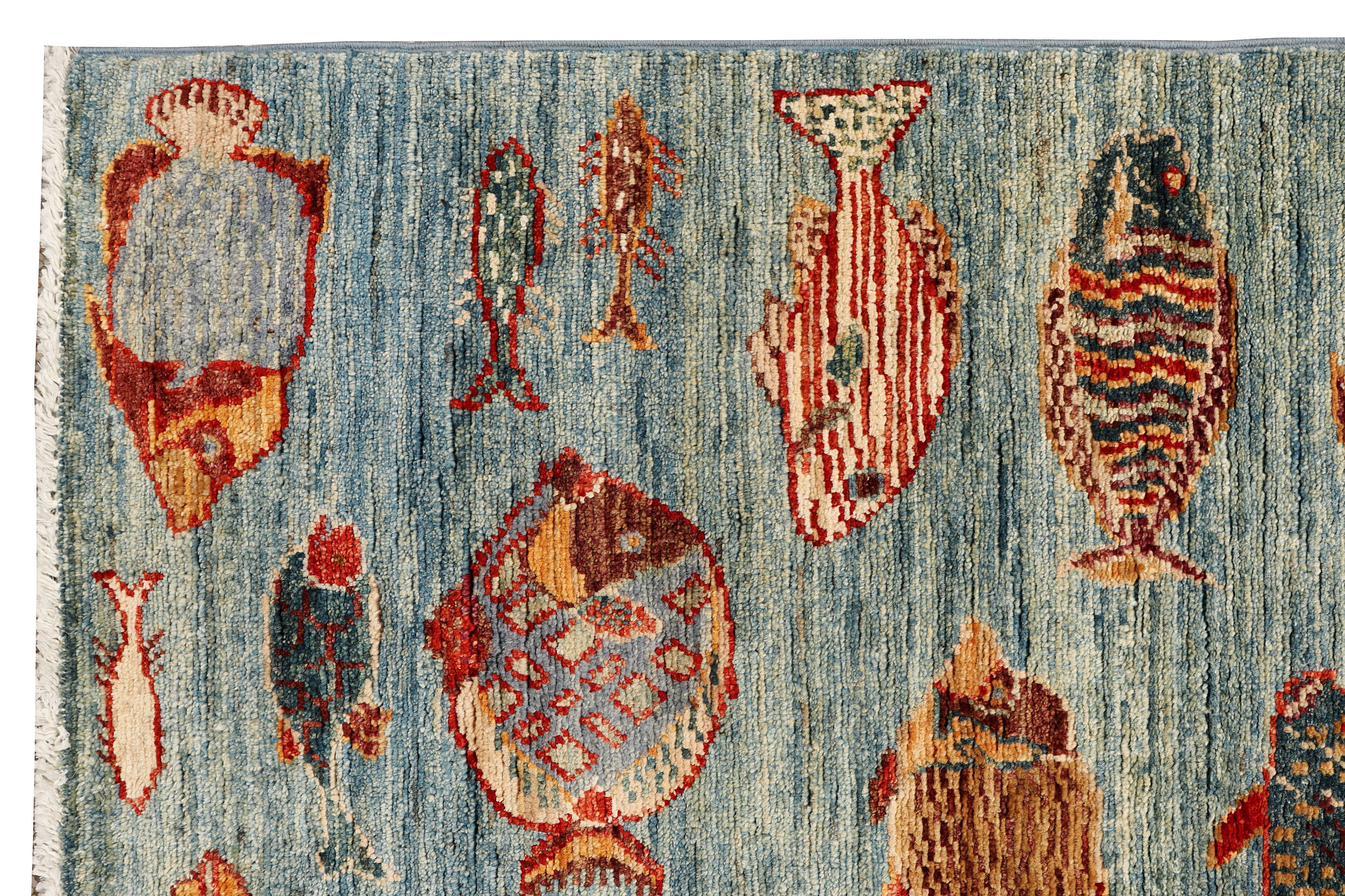 Fish Blue Rug PC 54069 - 1.49m X 1.01m