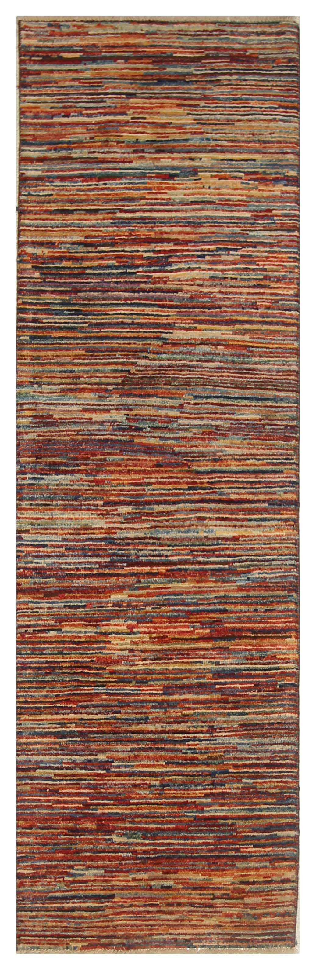 Stripe Gabbeh Multi Rug PC 55831 - 1.96m X 0.58m