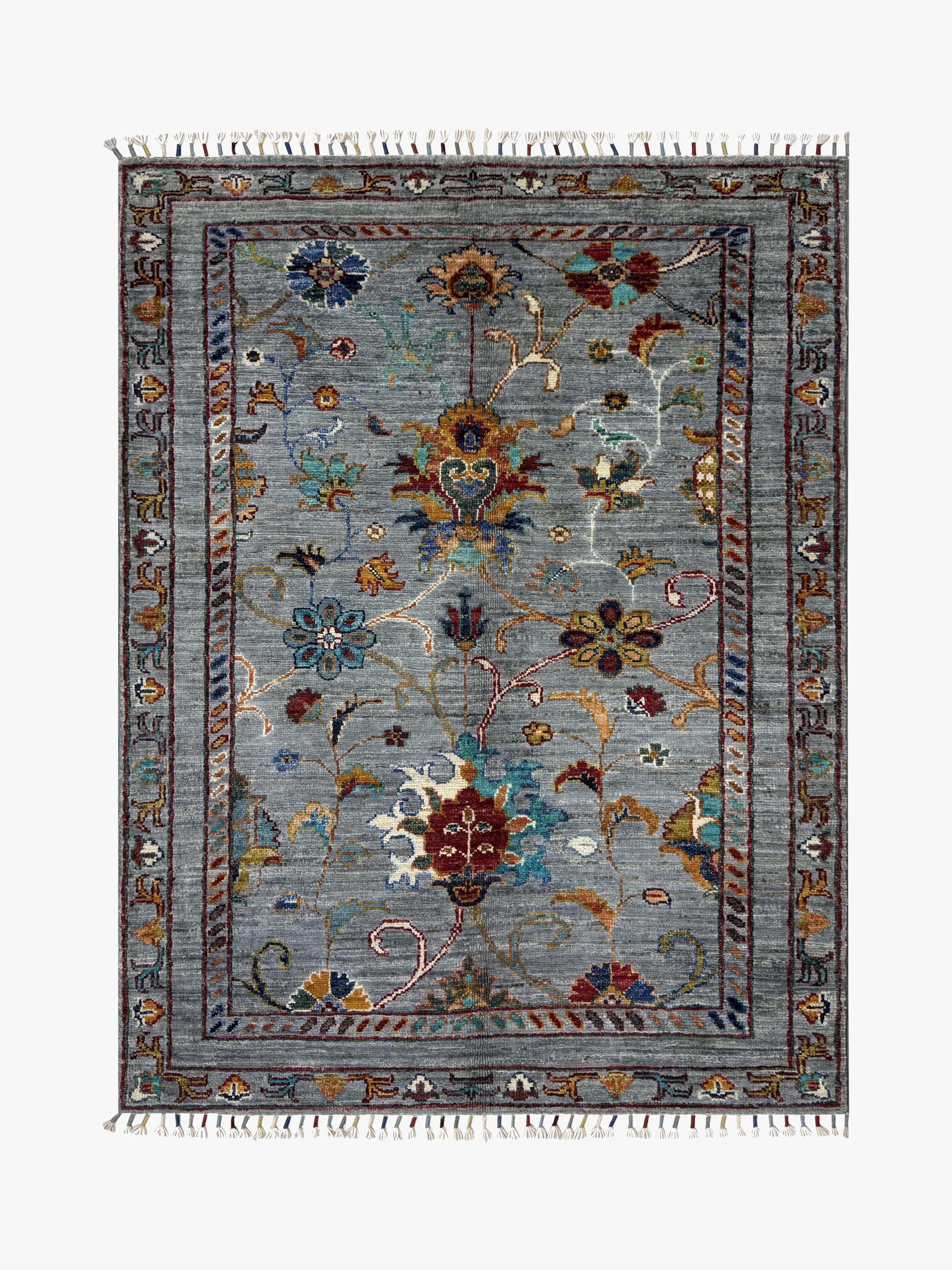 Sultani Grey Rug PC 57412 - 1.24m X 0.85m