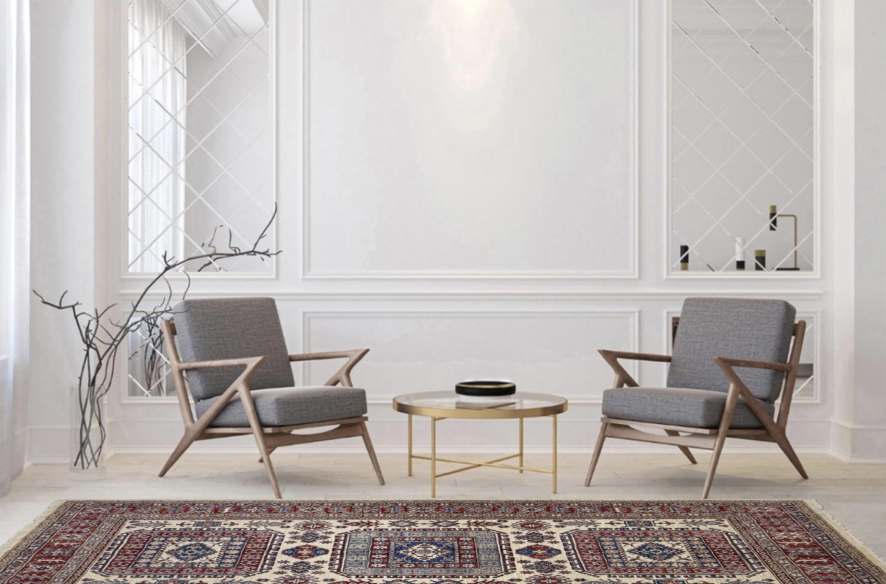 Supreme Kazak Ivory Rug PC 57431 - 2.31m X 1.71m