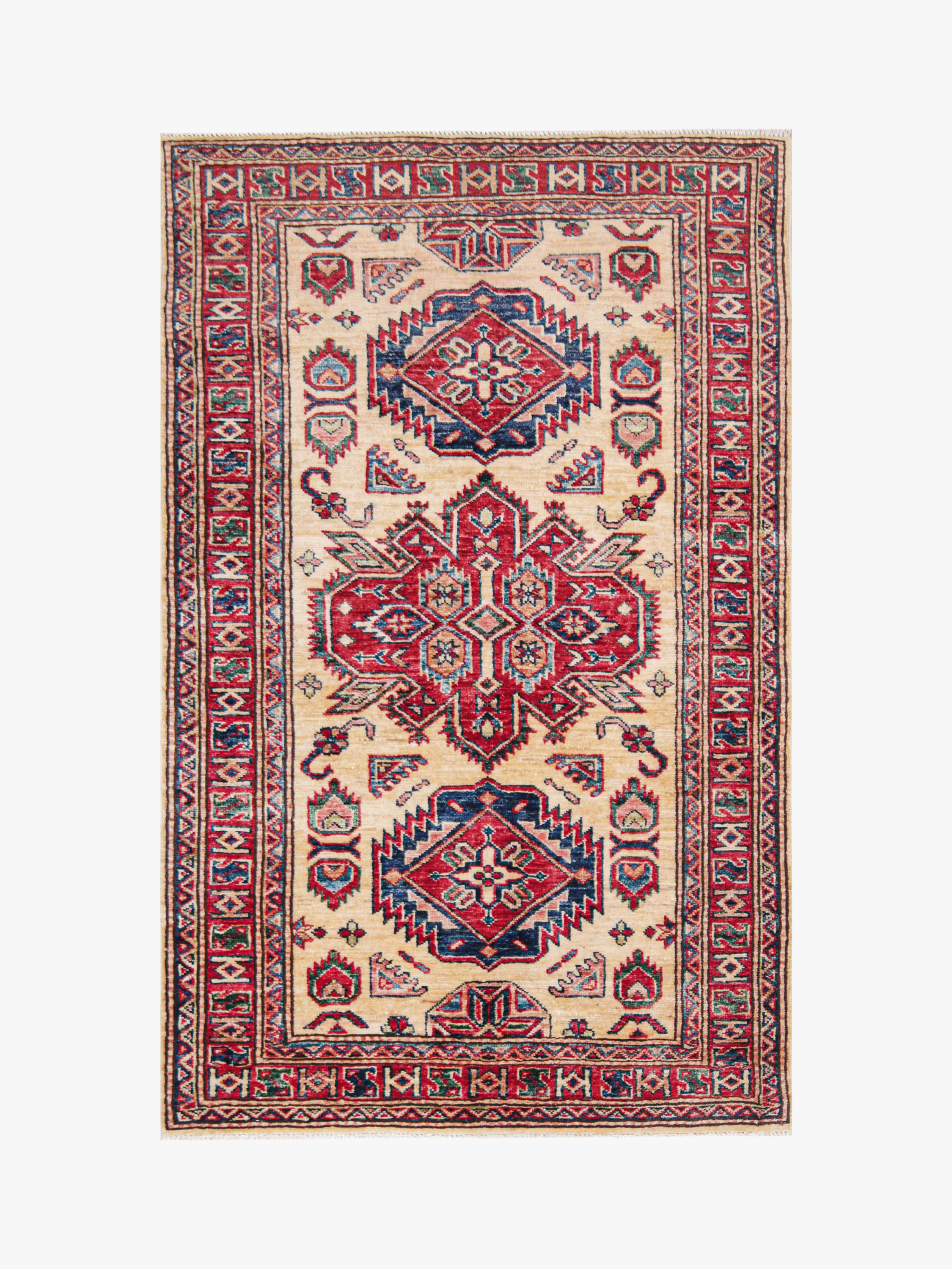 Supreme Kazak Ivory Rug PC 57486 - 1.45m X 0.90m