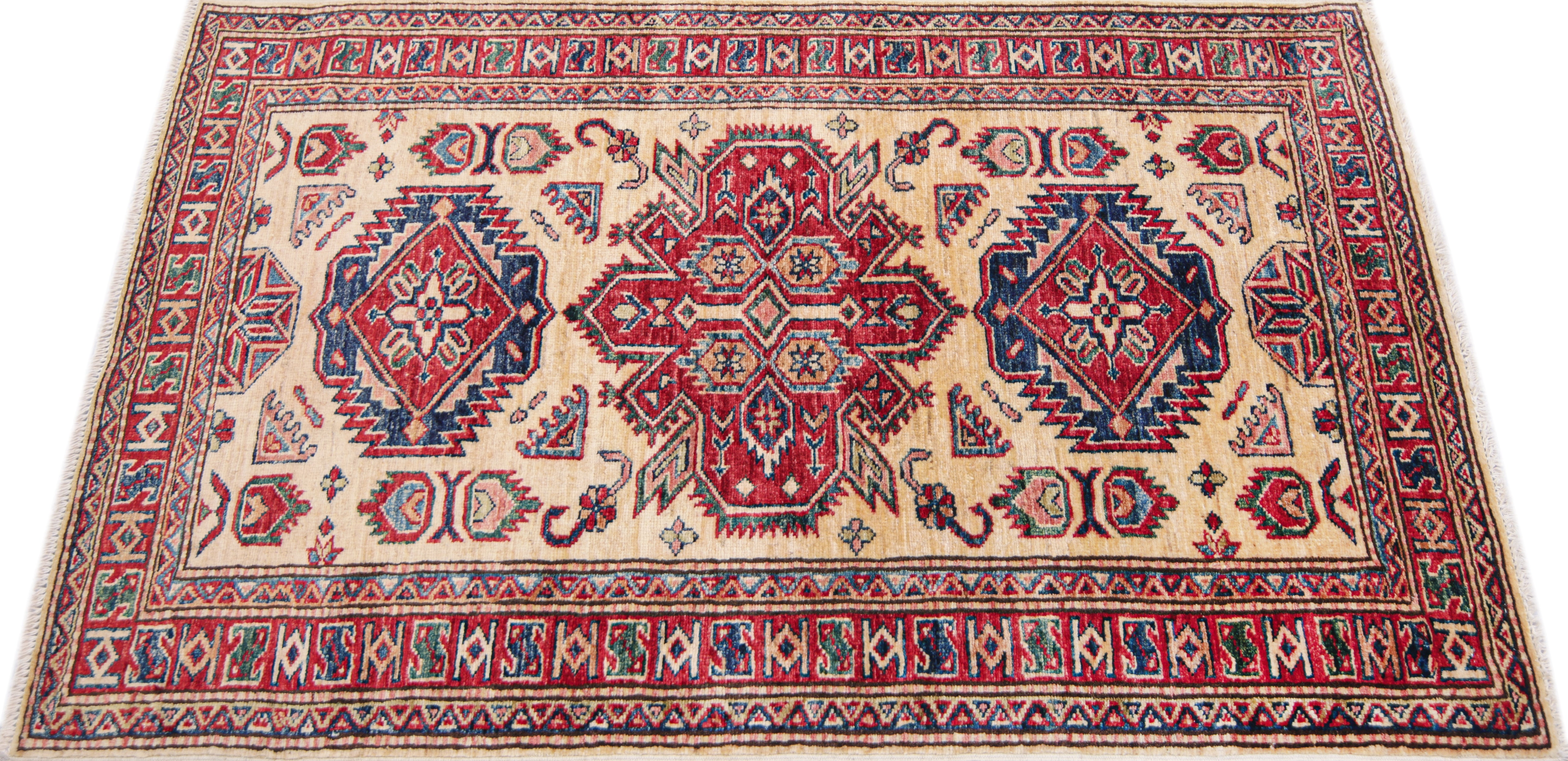 Supreme Kazak Ivory Rug PC 57486 - 1.45m X 0.90m