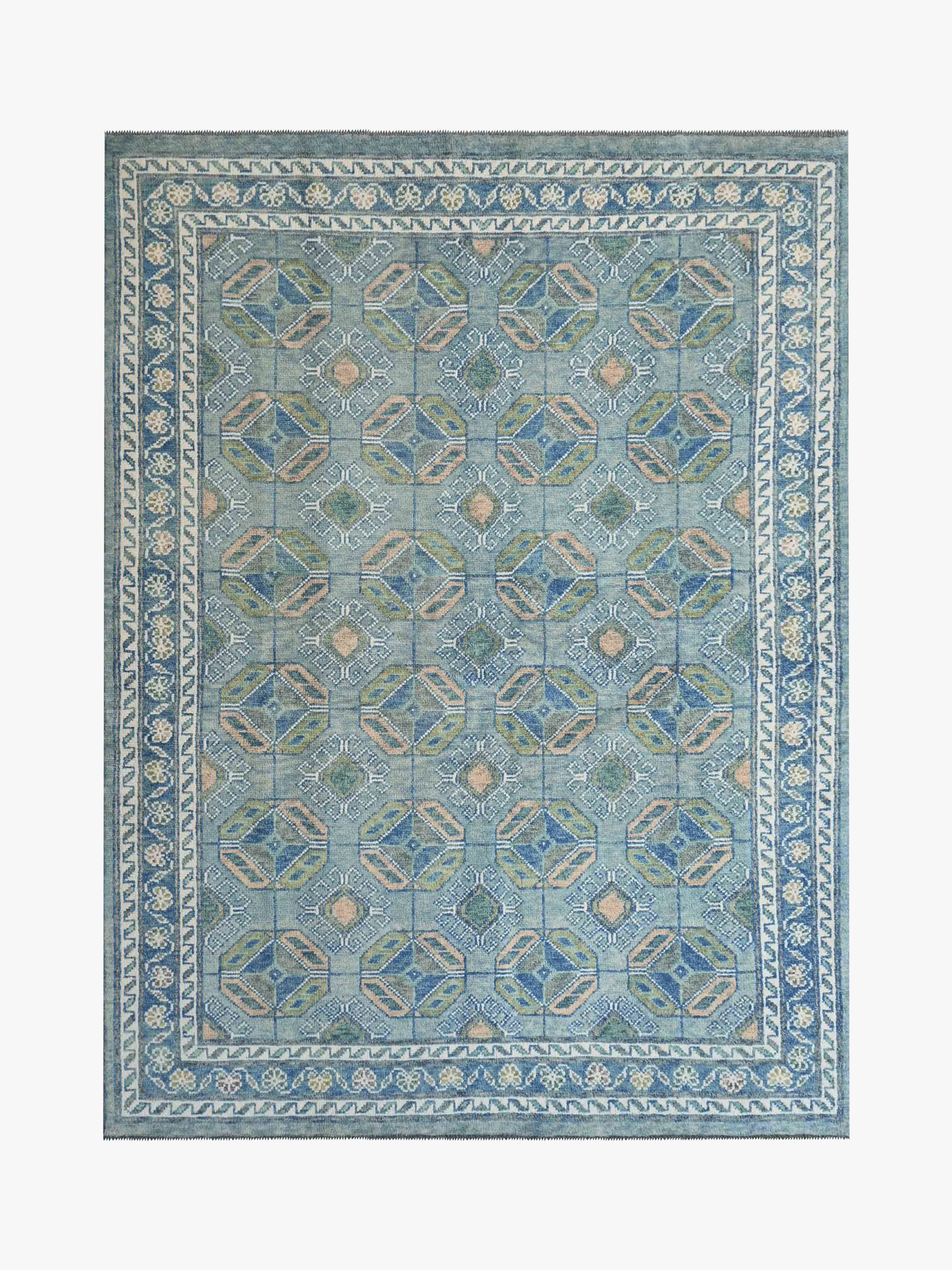 Boston Ersari Blue Rug