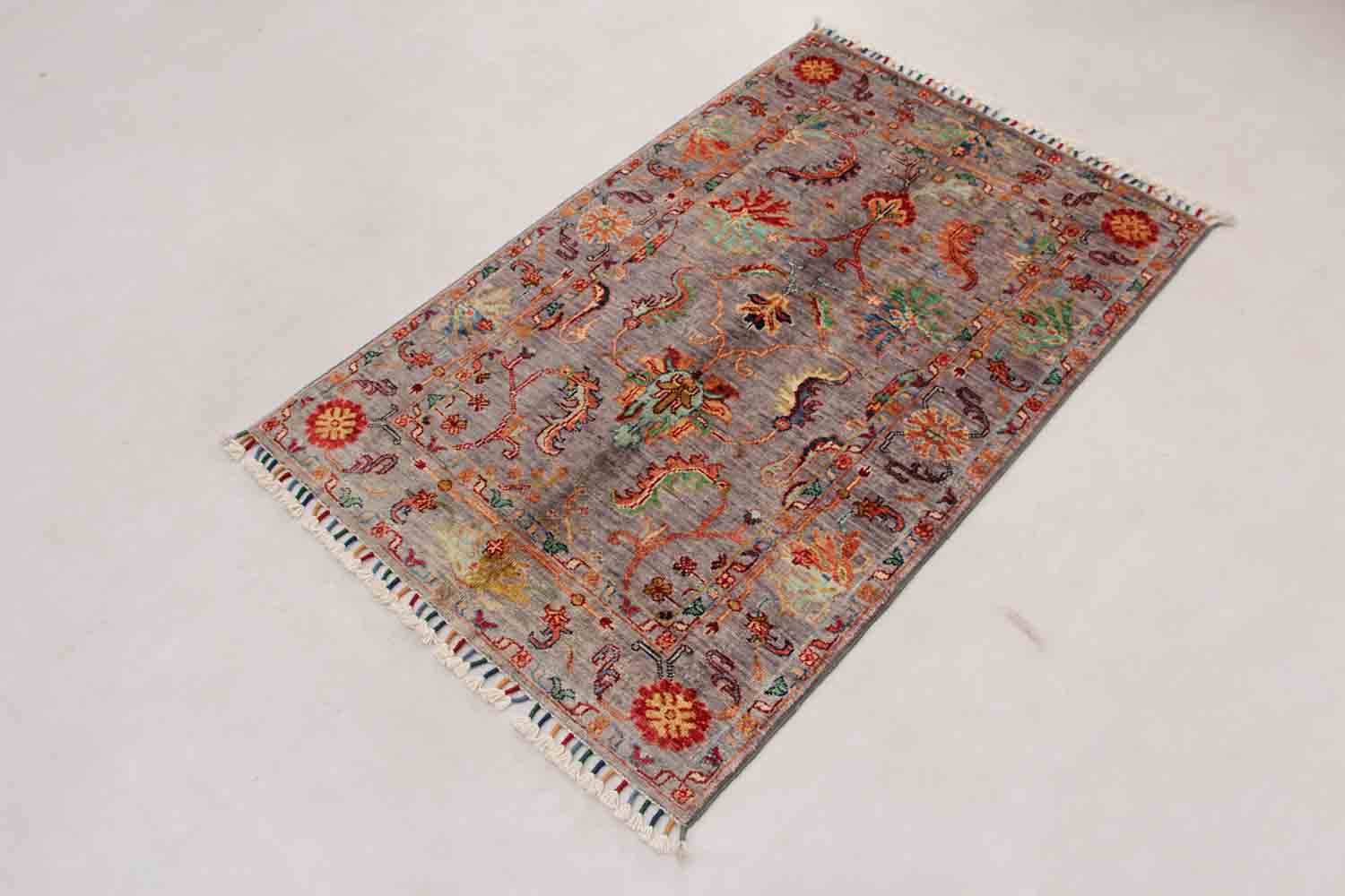 Sultani Grey Rug PC 53696 - 1.24m X 0.81m