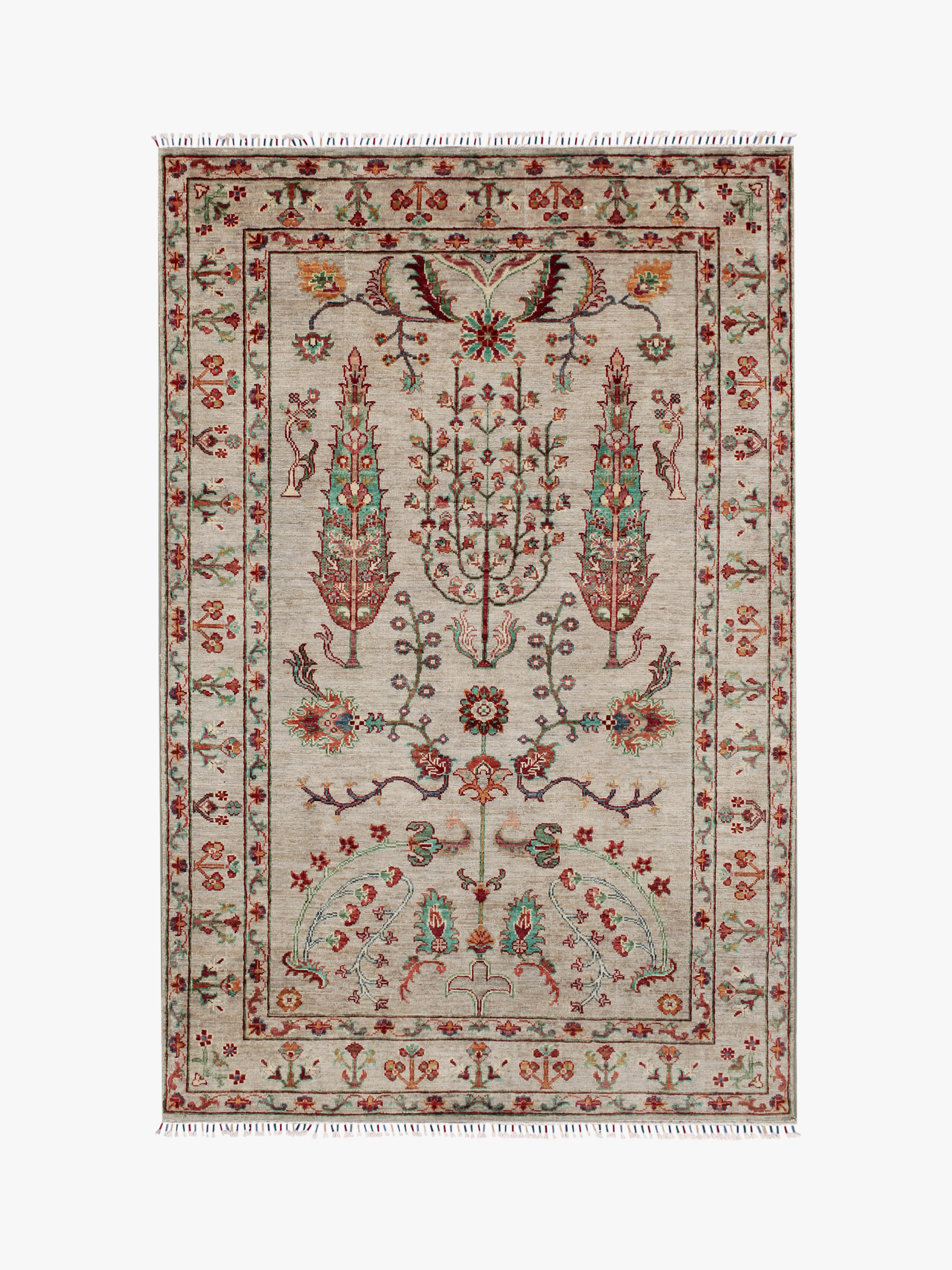 Pictorial Grey Rug PC 54680 - 1.87m X 1.28m