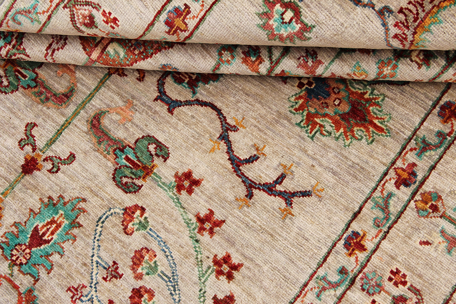Pictorial Grey Rug PC 54680 - 1.87m X 1.28m