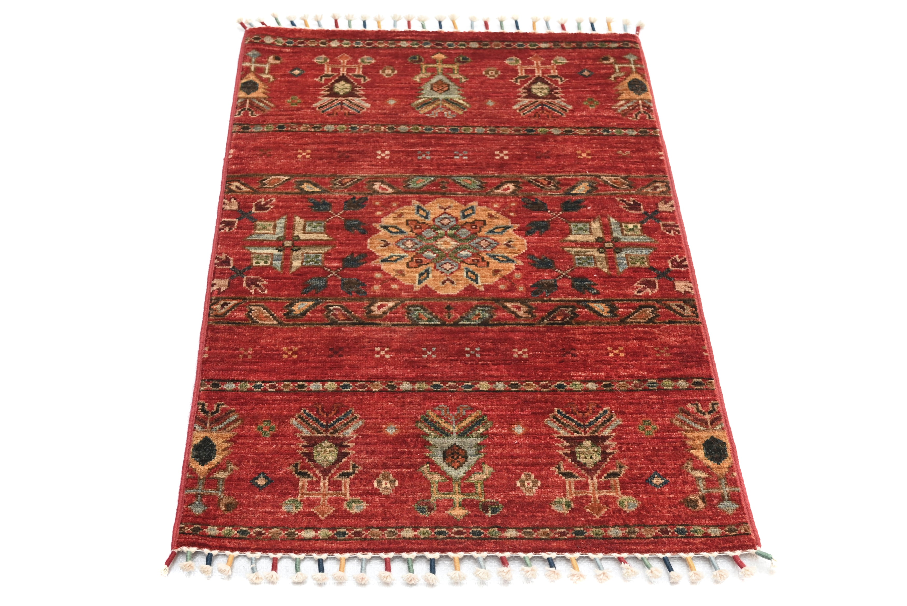Khurjeen Red Rug PC 57569 - 0.89m X 0.60m