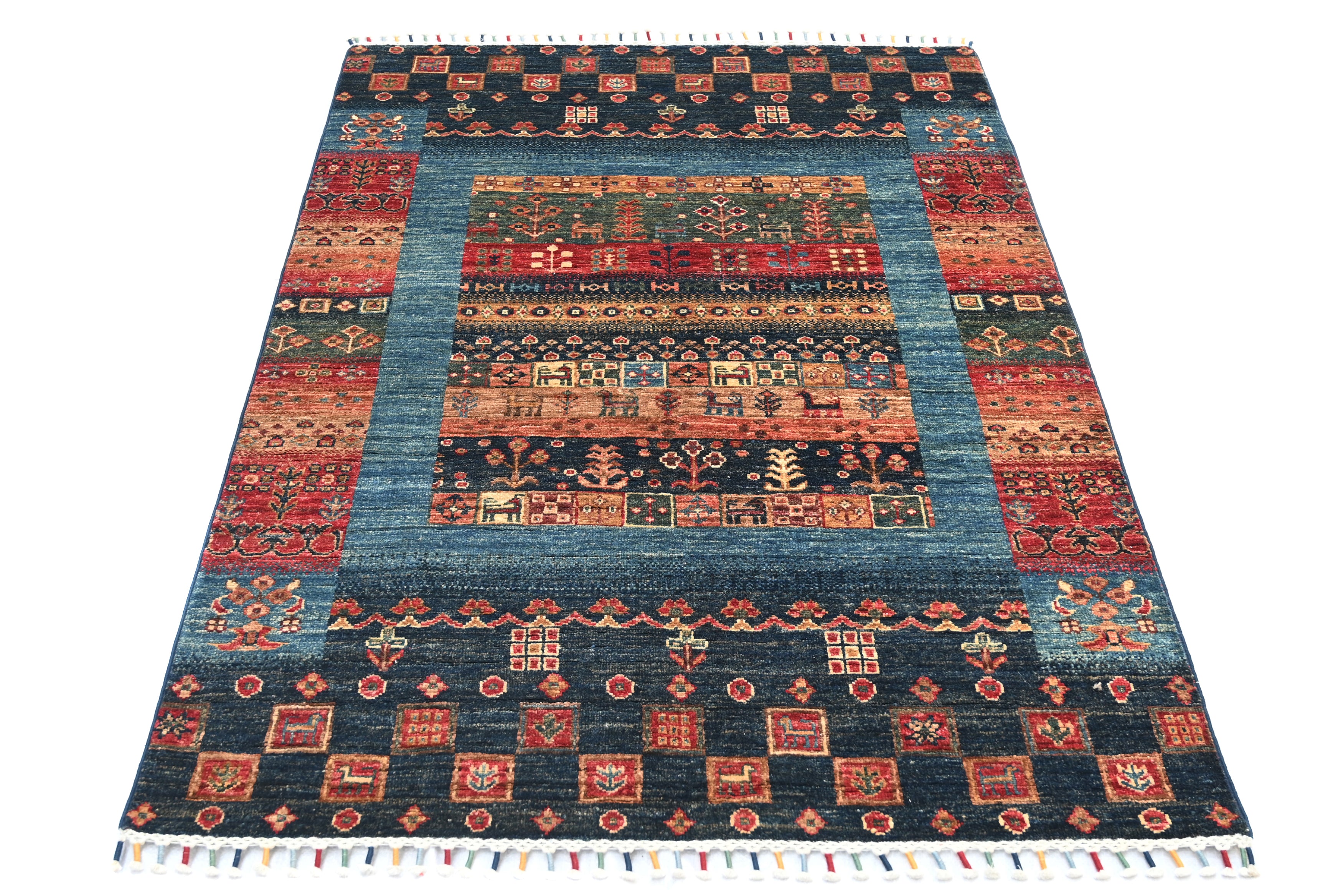Loribaft Blue Rug PC 57556 - 1.50m X 1.07m
