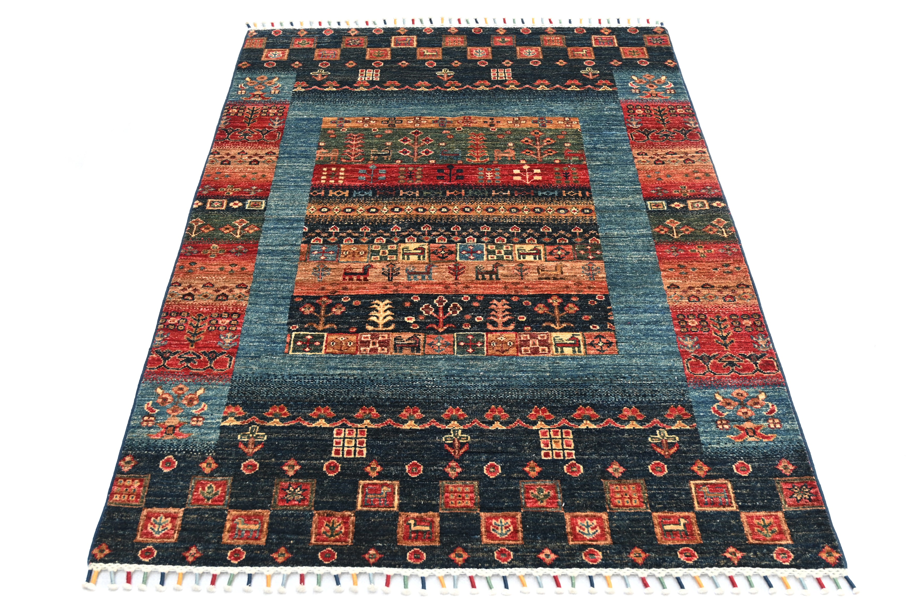 Loribaft Blue Rug PC 57557 - 1.51m X 1.06m