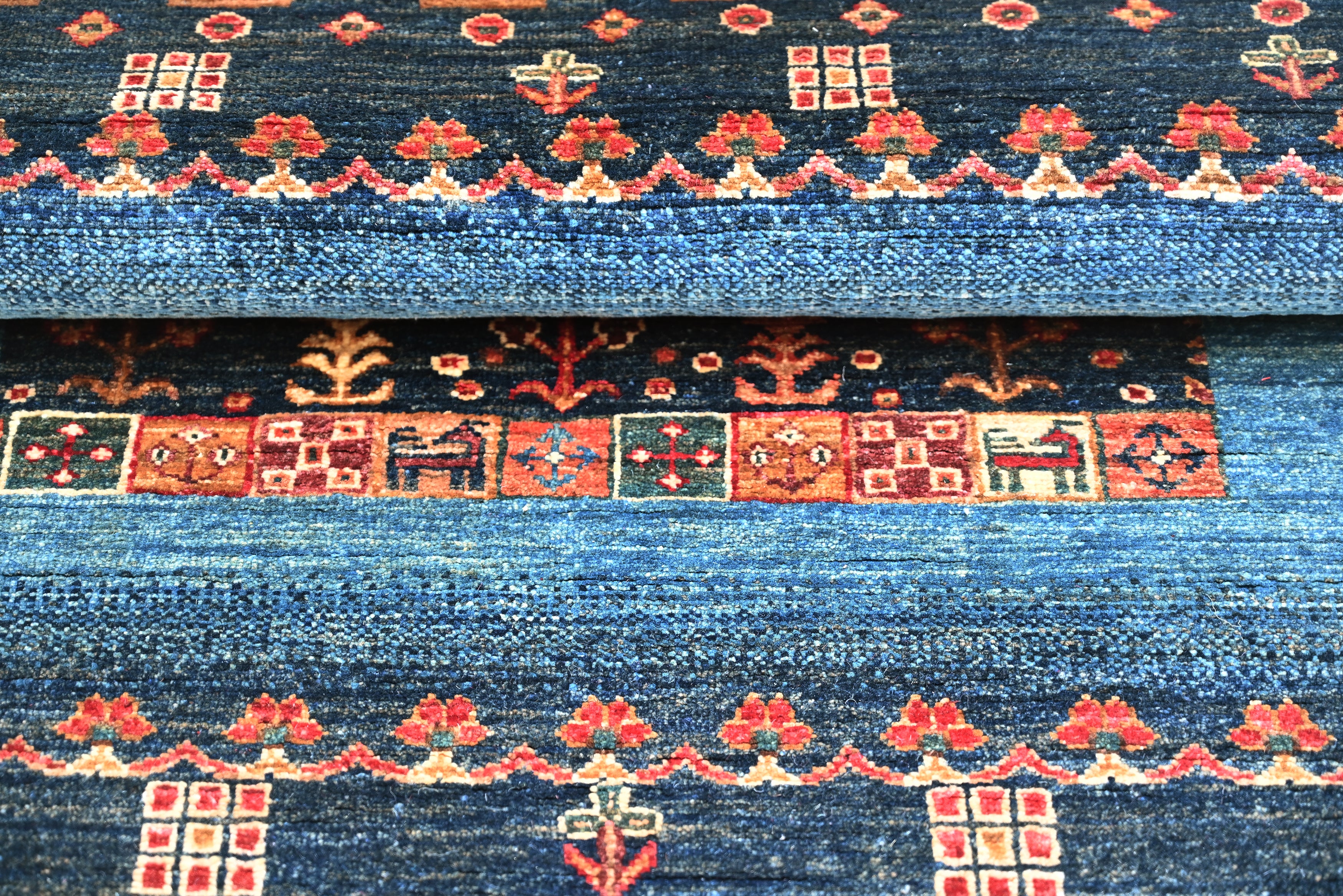 Loribaft Blue Rug PC 57557 - 1.51m X 1.06m