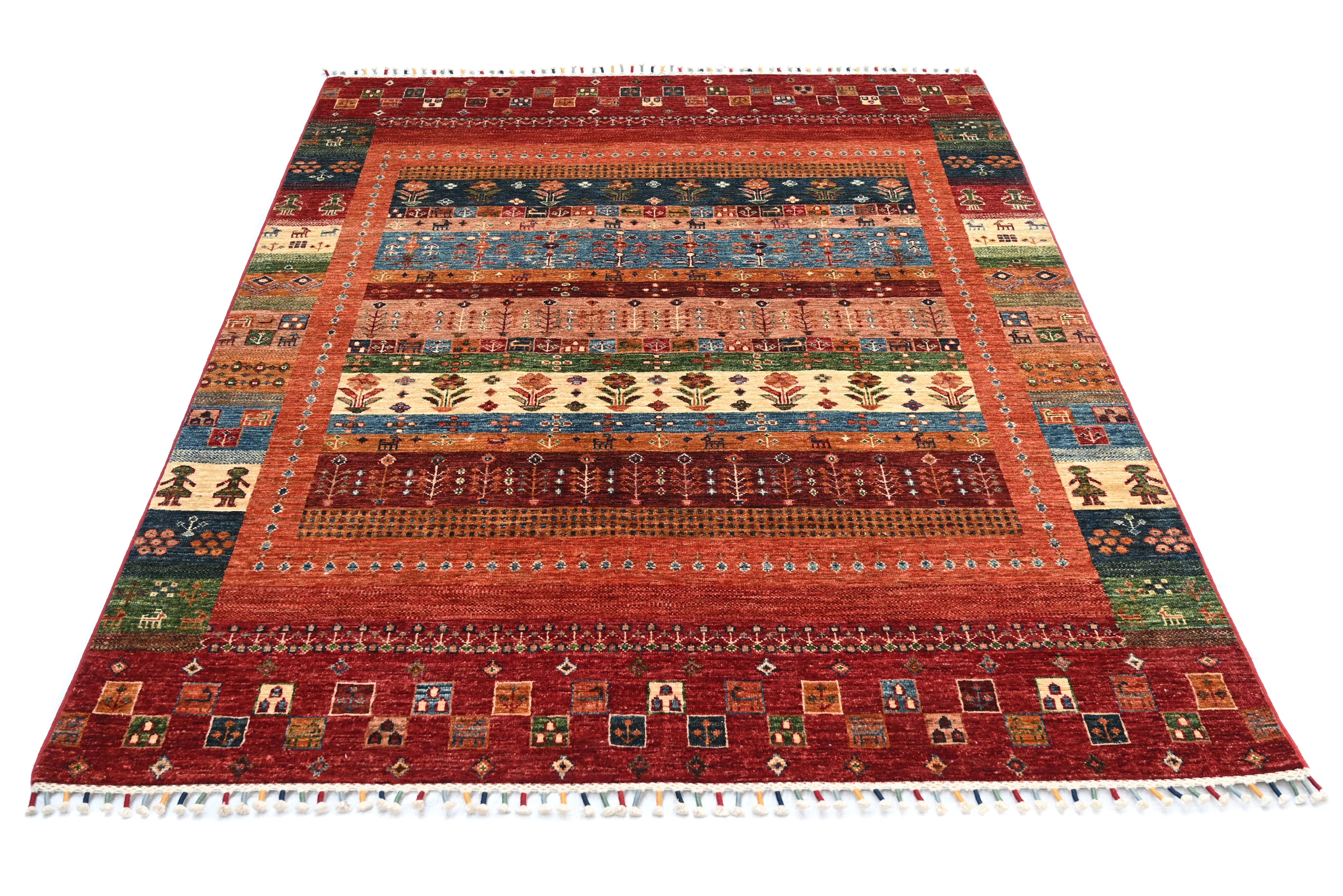 Loribaft Red Rug PC 57555 - 1.97m X 1.53m