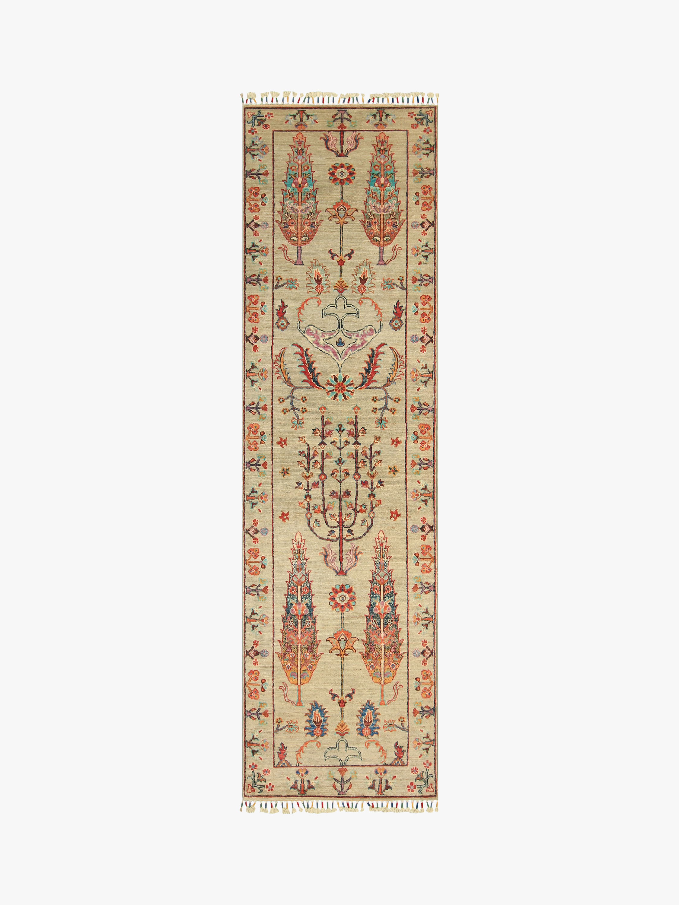 Pictorial Grey Rug PC 54682 - 2.48m X 0.71m