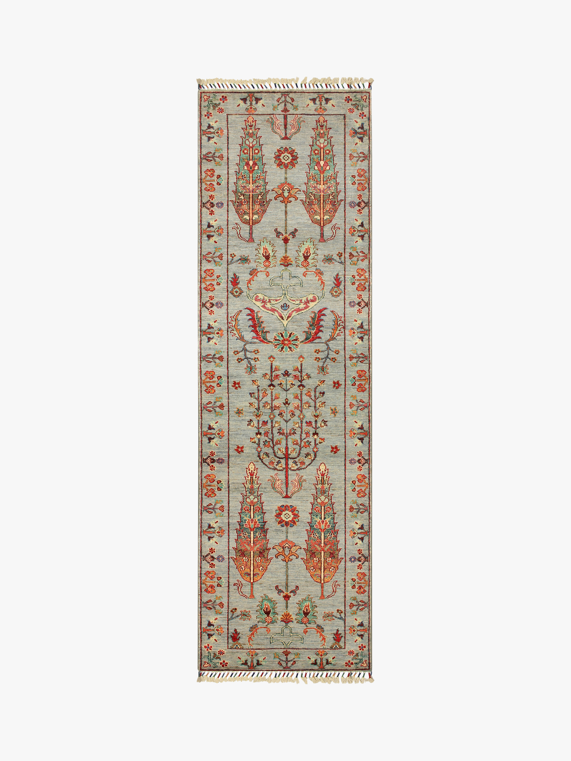 Pictorial Grey Rug PC 54689 - 2.36m X 0.72m