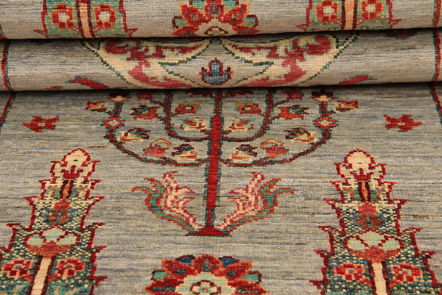 Pictorial Grey Rug PC 54689 - 2.36m X 0.72m