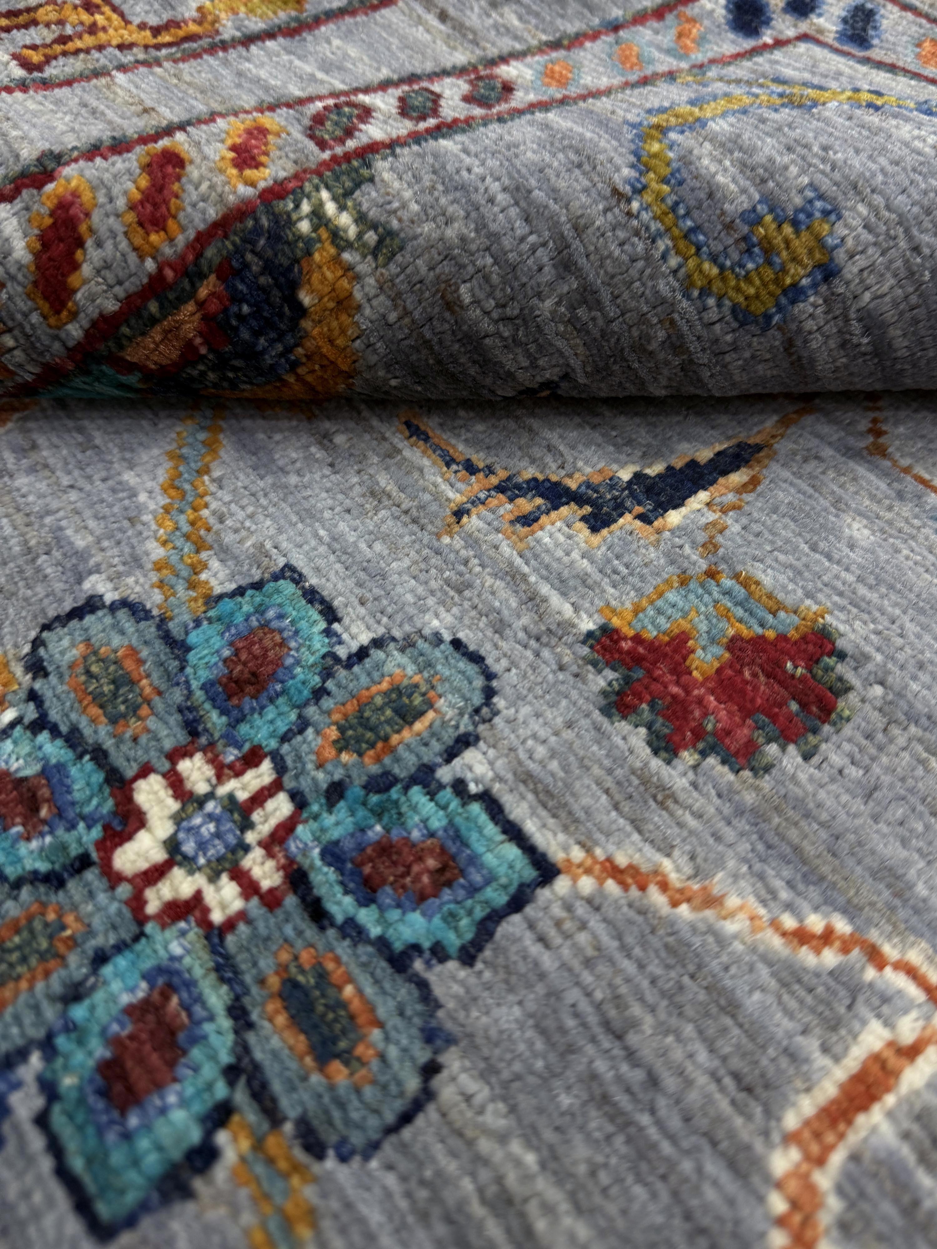 Sultani Grey Rug PC 57412 - 1.24m X 0.85m