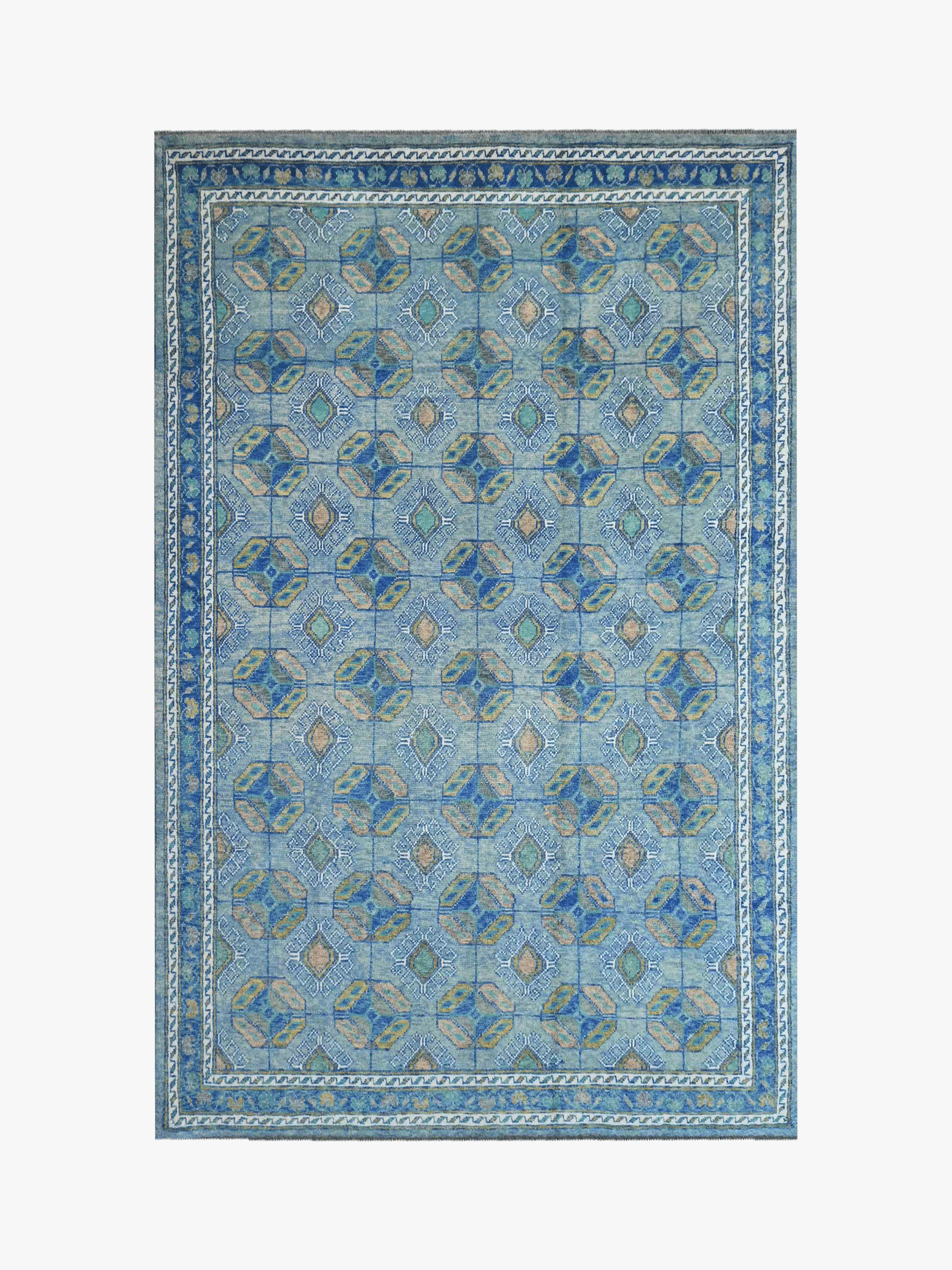 Boston Ersari Blue Rug