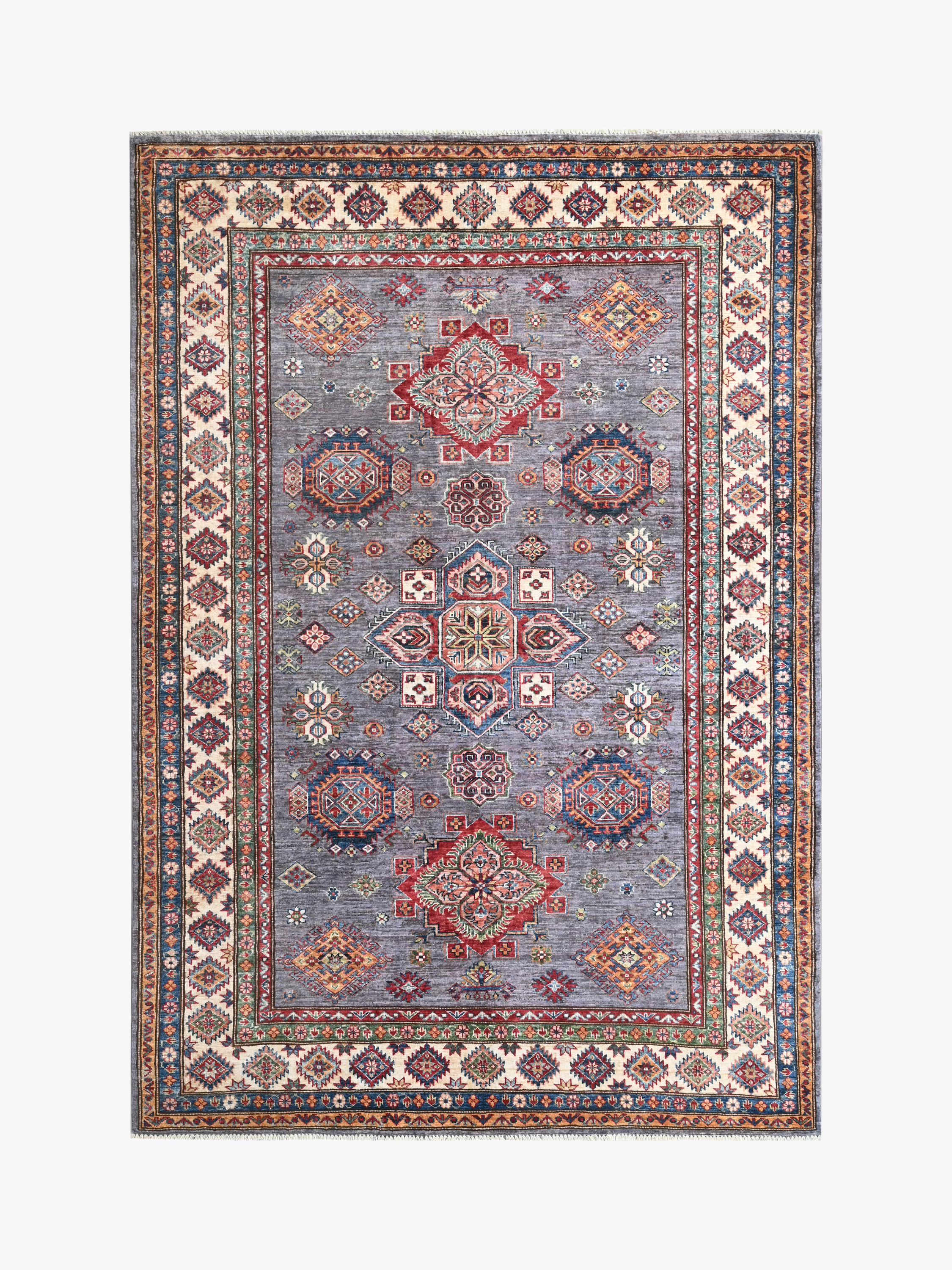Supreme Kazak Grey Rug PC 57575 - 2.43m X 1.69m