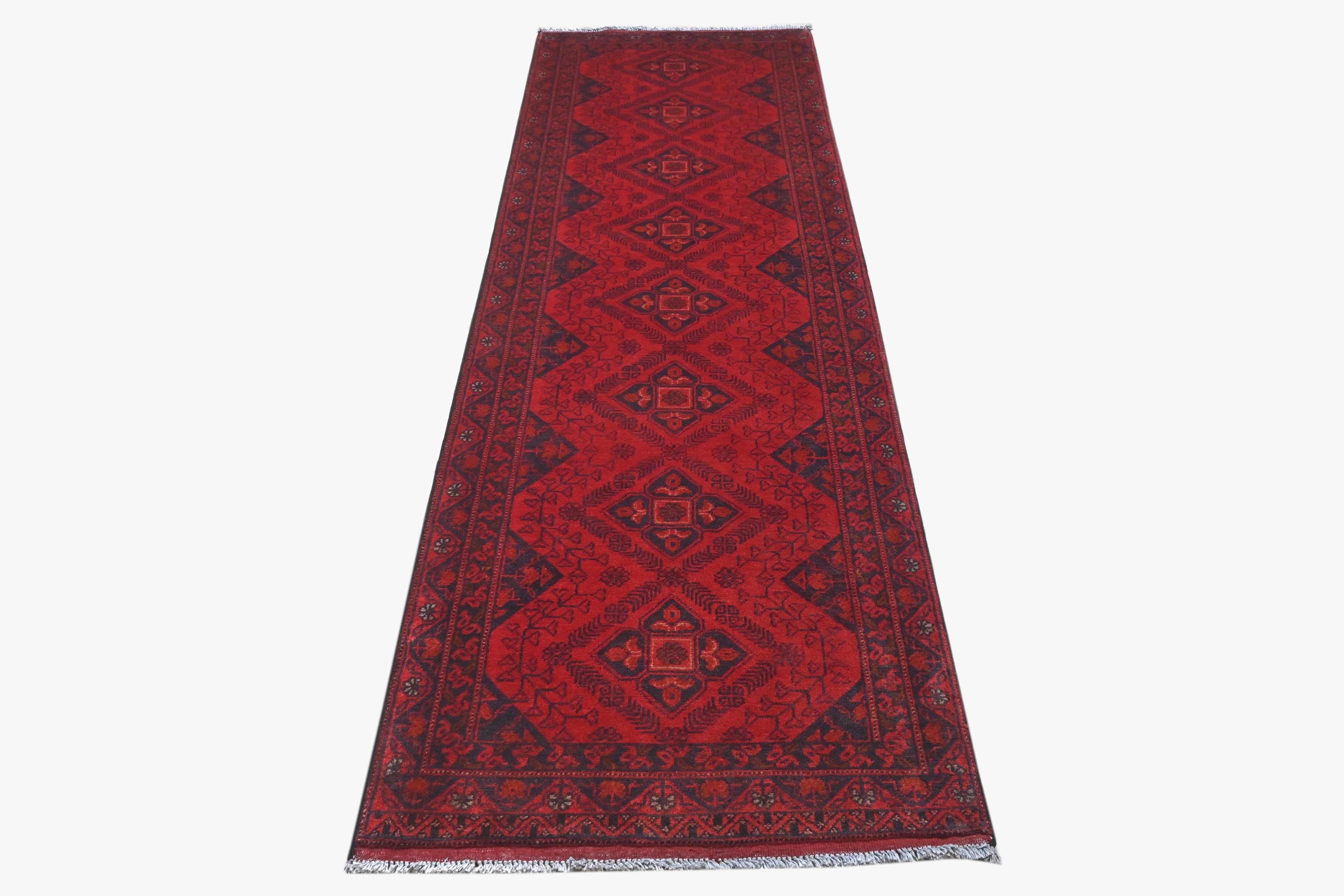 Khal Mohammadi Red Rug PC 57757 - 2.89m X 0.81m