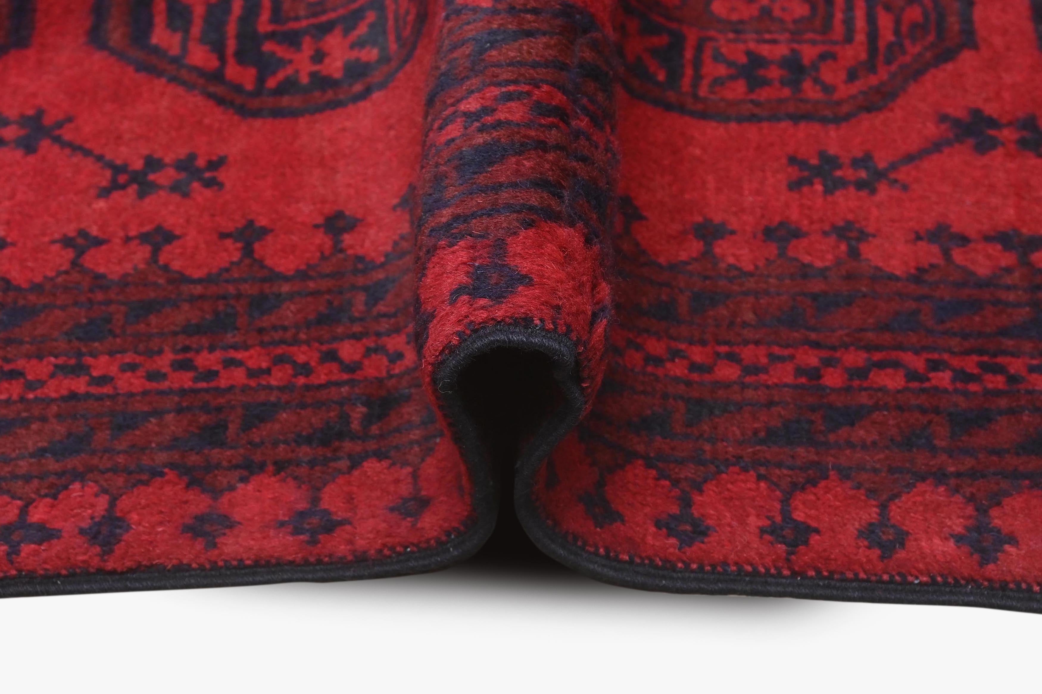 Red Afghan Red Rug PC 57771 - 1.79m X 1.15m