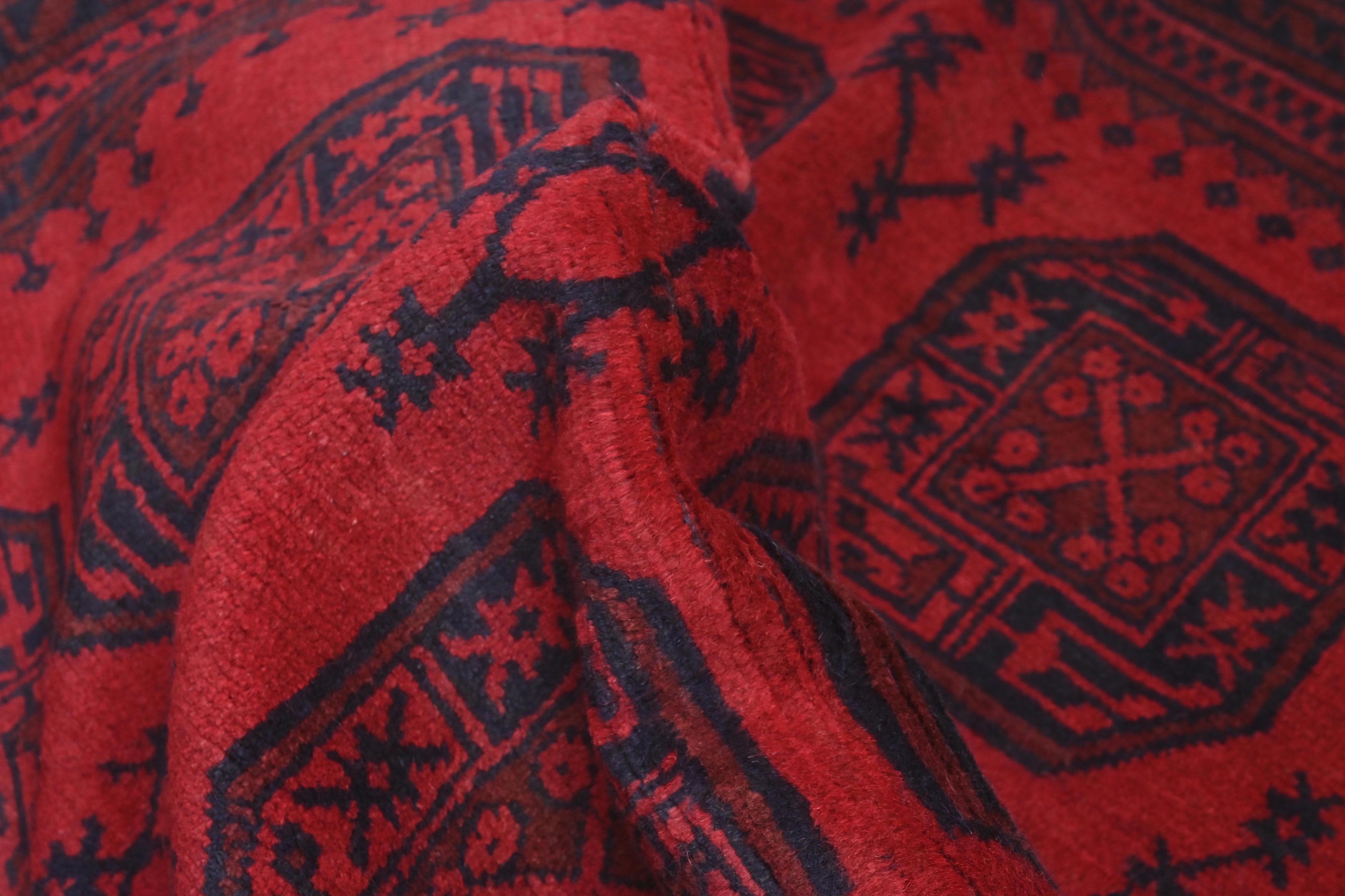 Red Afghan Red Rug PC 57771 - 1.79m X 1.15m