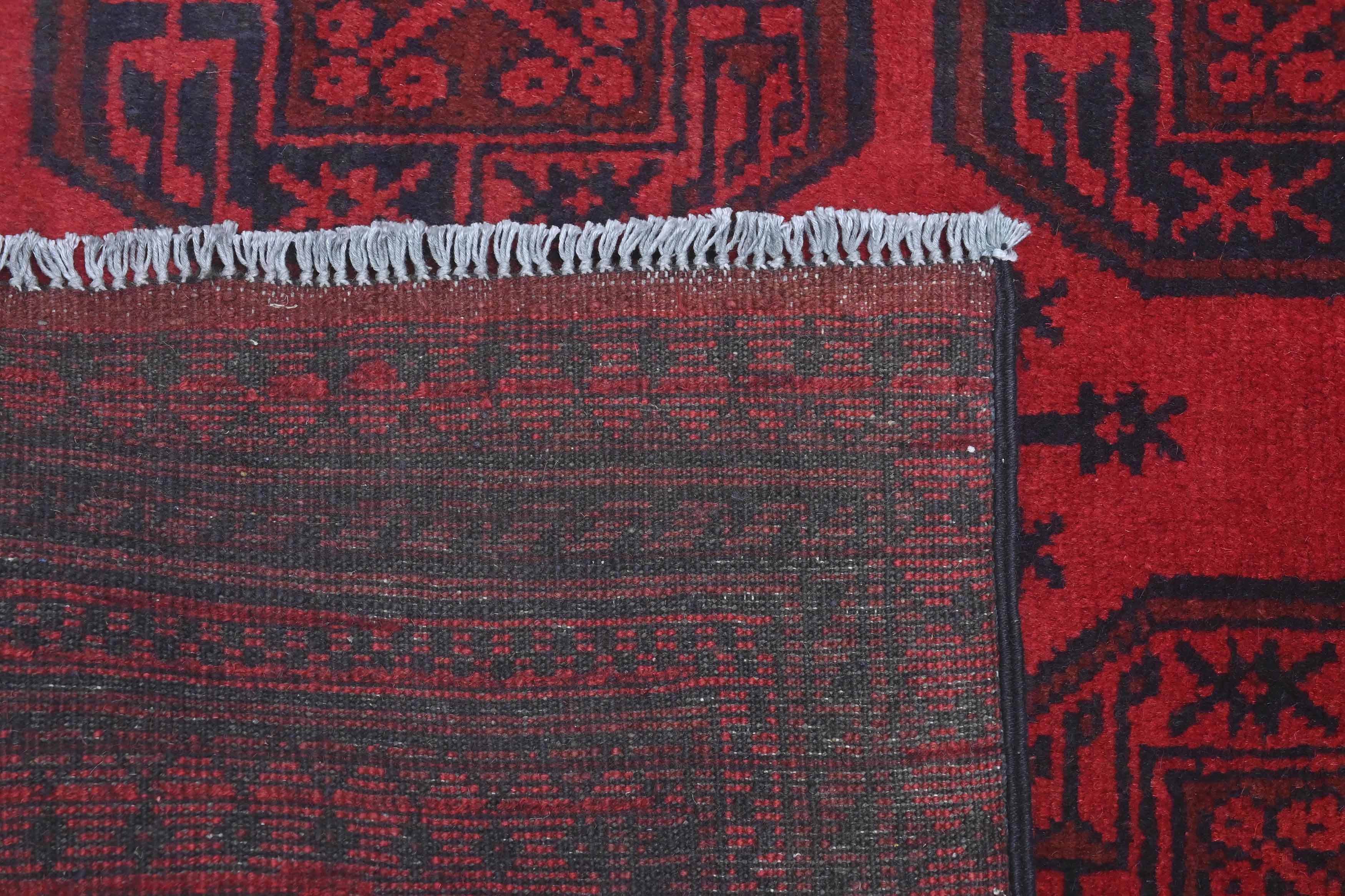 Red Afghan Red Rug PC 57771 - 1.79m X 1.15m