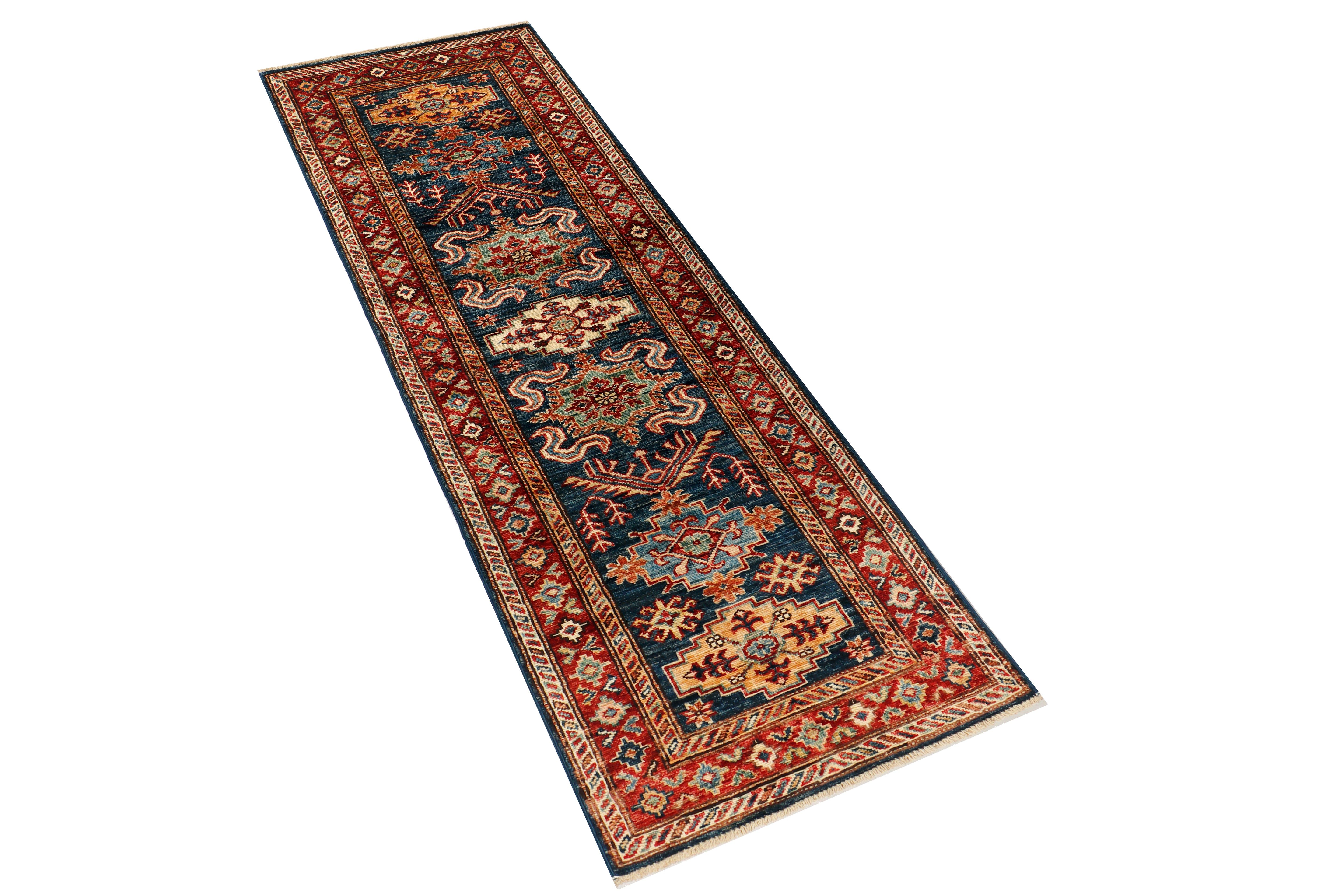 Supreme Kazak Blue Rug PC 57351 - 1.90m X 0.62m
