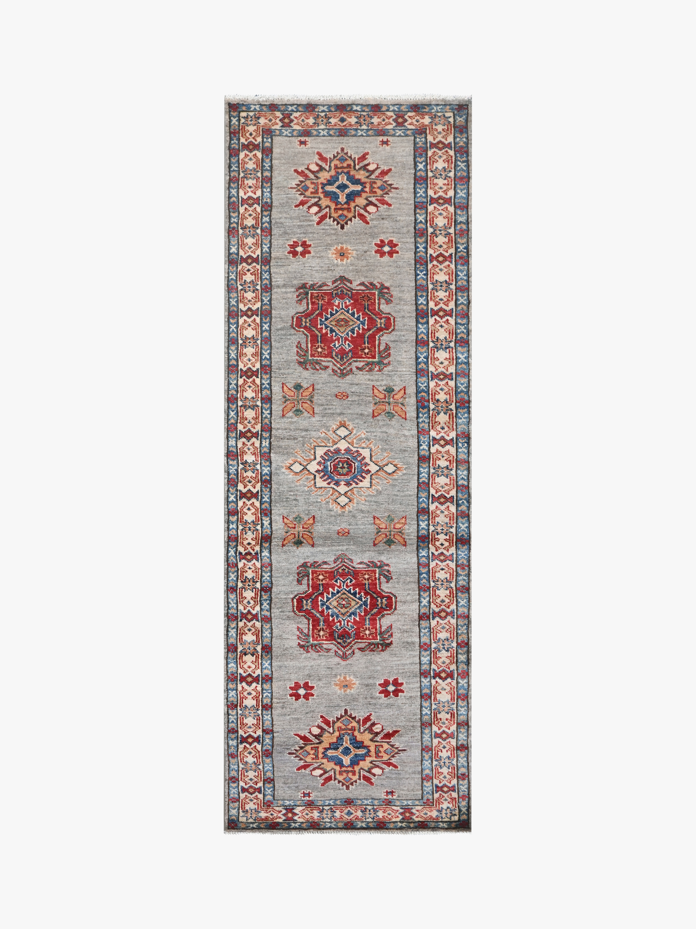 Supreme Kazak Grey Rug PC 54864 - 1.83m X 0.60m