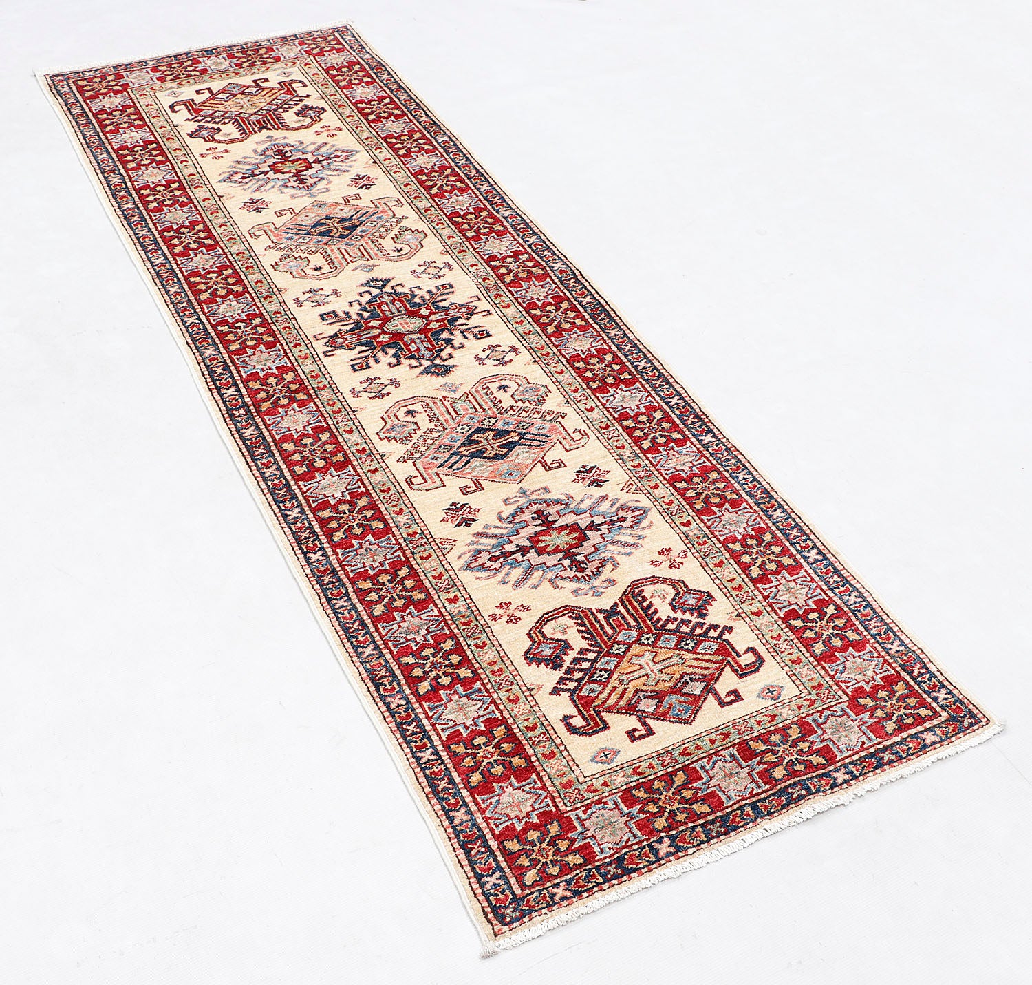 Supreme Kazak Ivory Rug PC 57724 - 2.43m X 0.78m