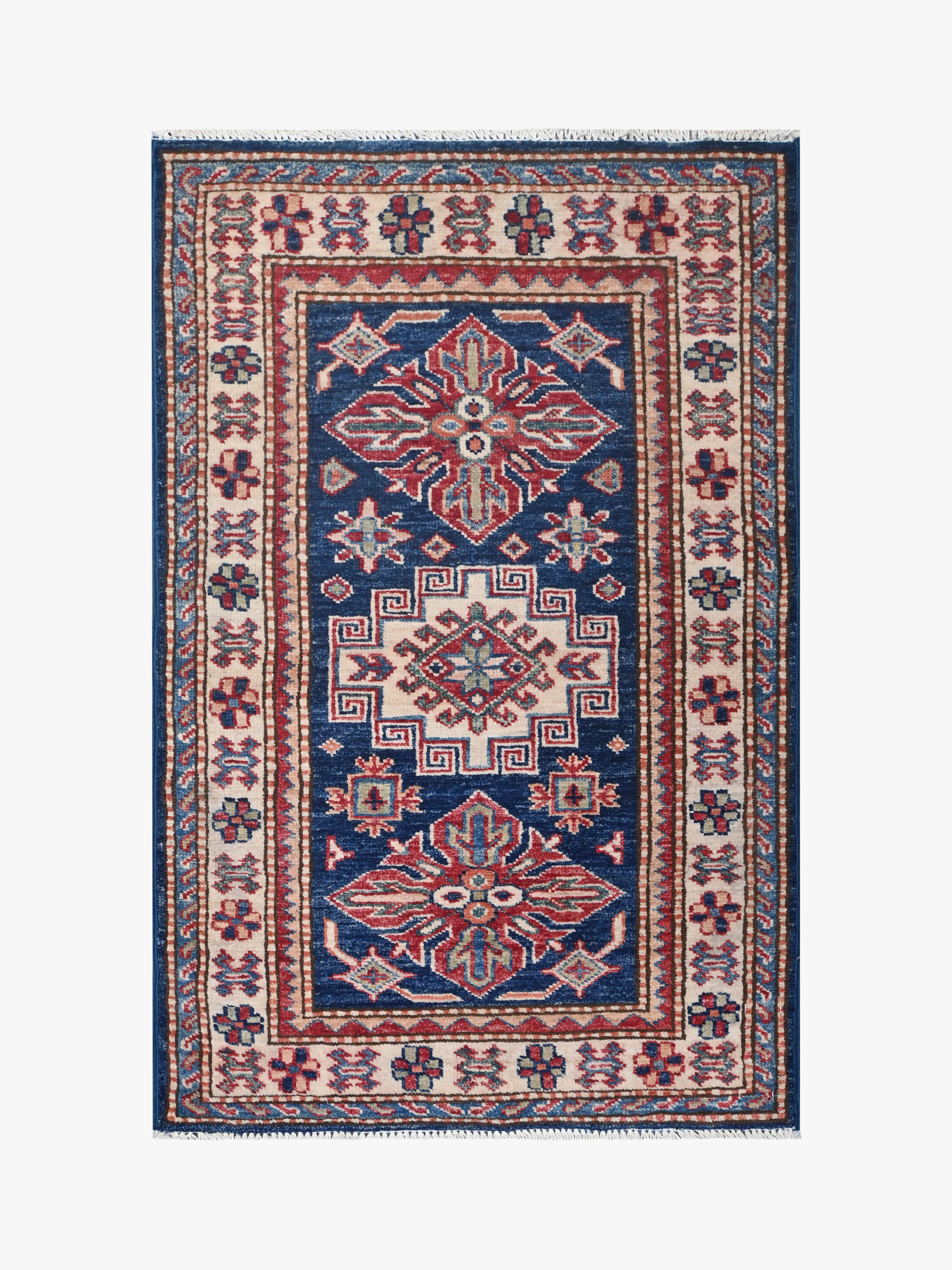 Supreme Kazak Blue Rug PC 54874 - 0.92m X 0.59m