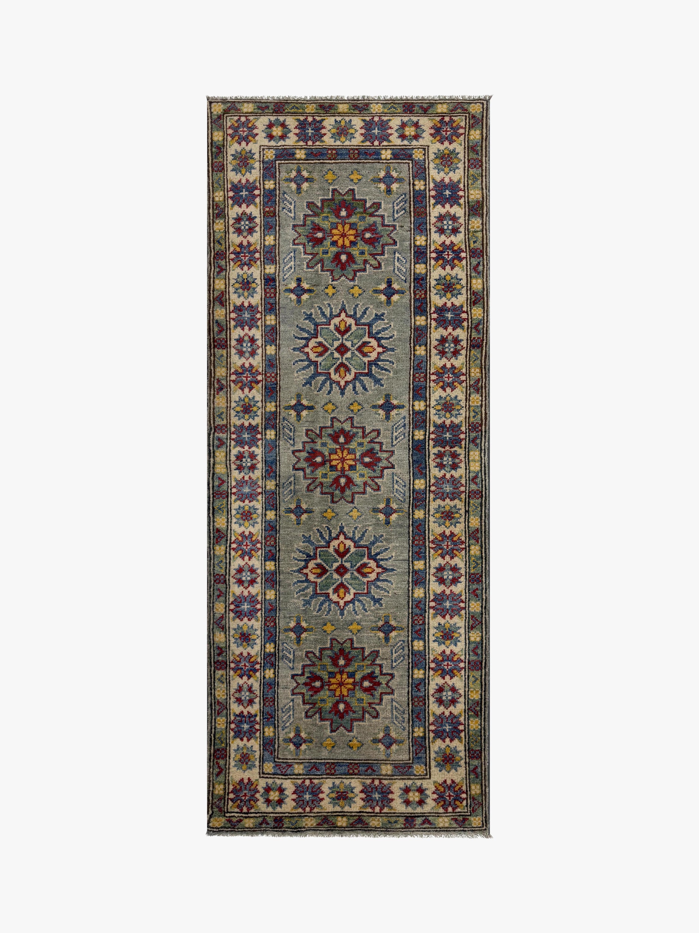 Kazak Grey Rug PC 57456 - 1.79m X 0.61m