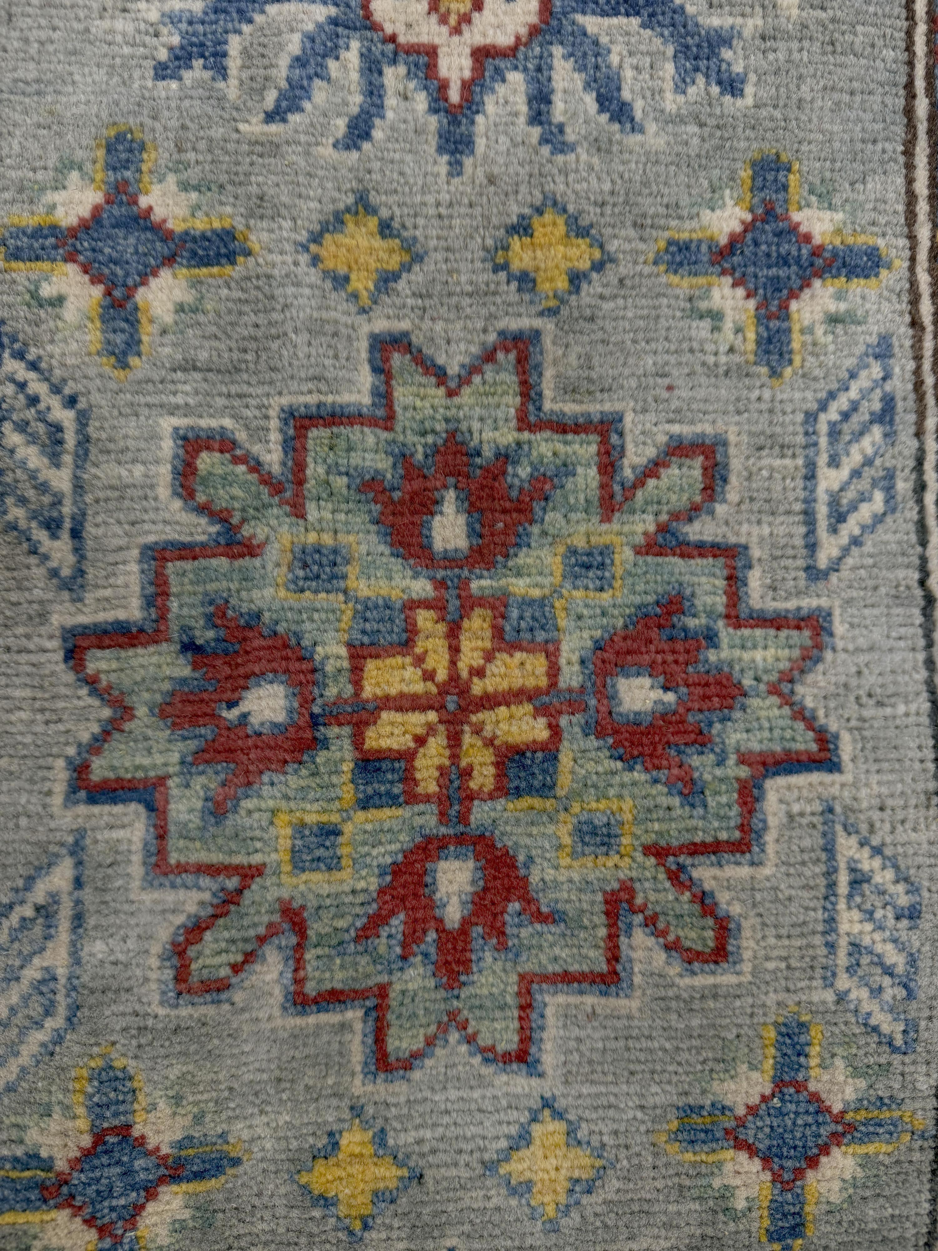 Kazak Grey Rug PC 57456 - 1.79m X 0.61m