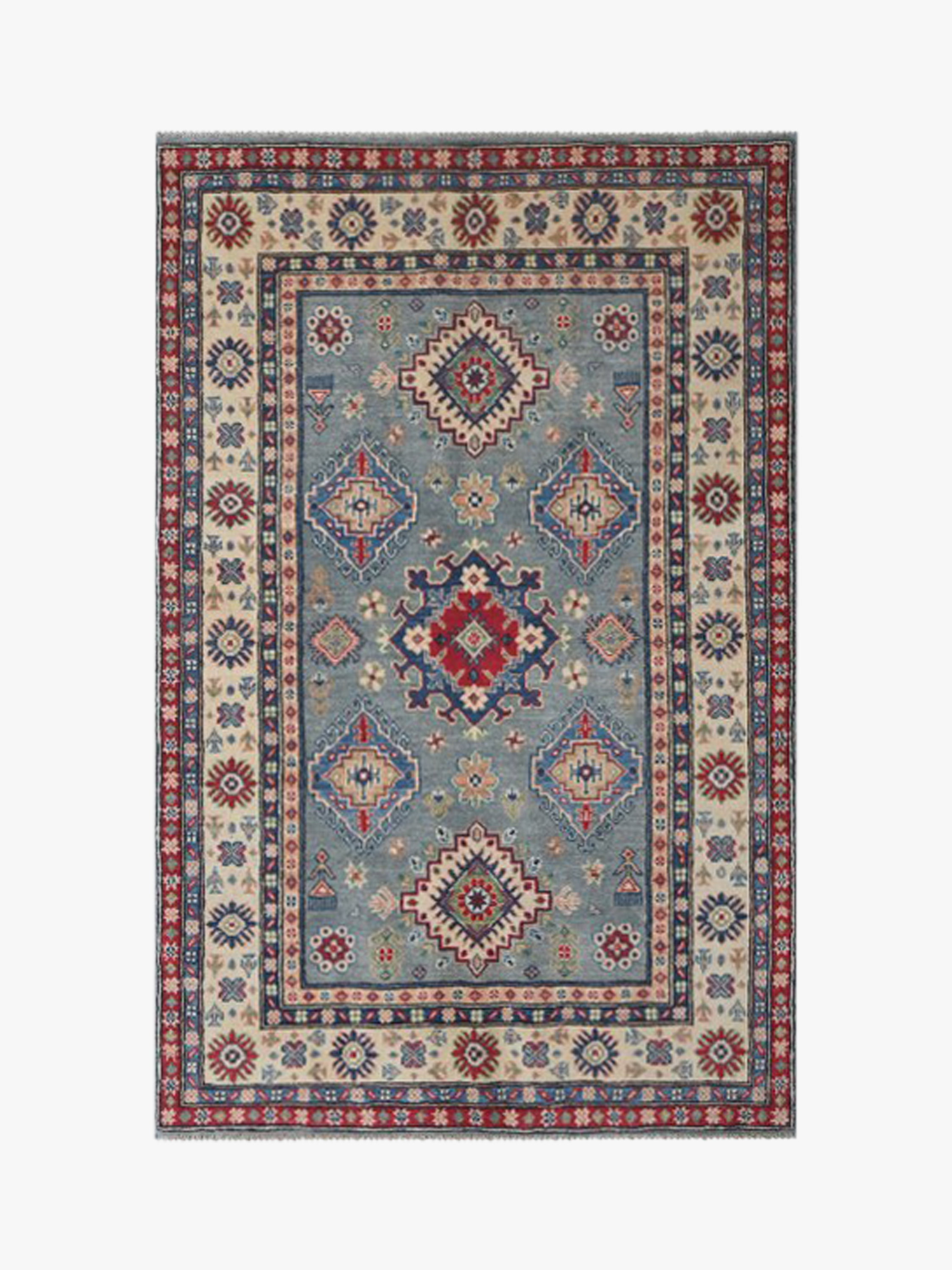Kazak Grey Rug PC 54963 - 1.85m X 1.19m