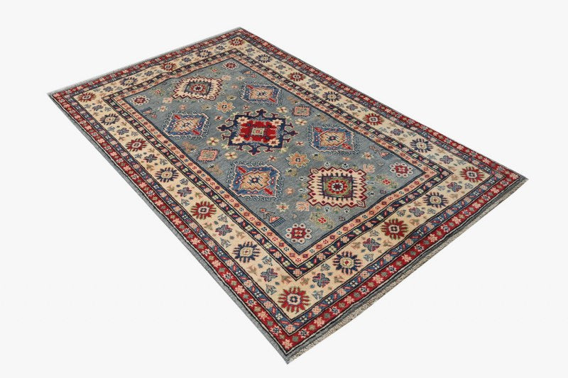 Kazak Grey Rug PC 54963 - 1.85m X 1.19m