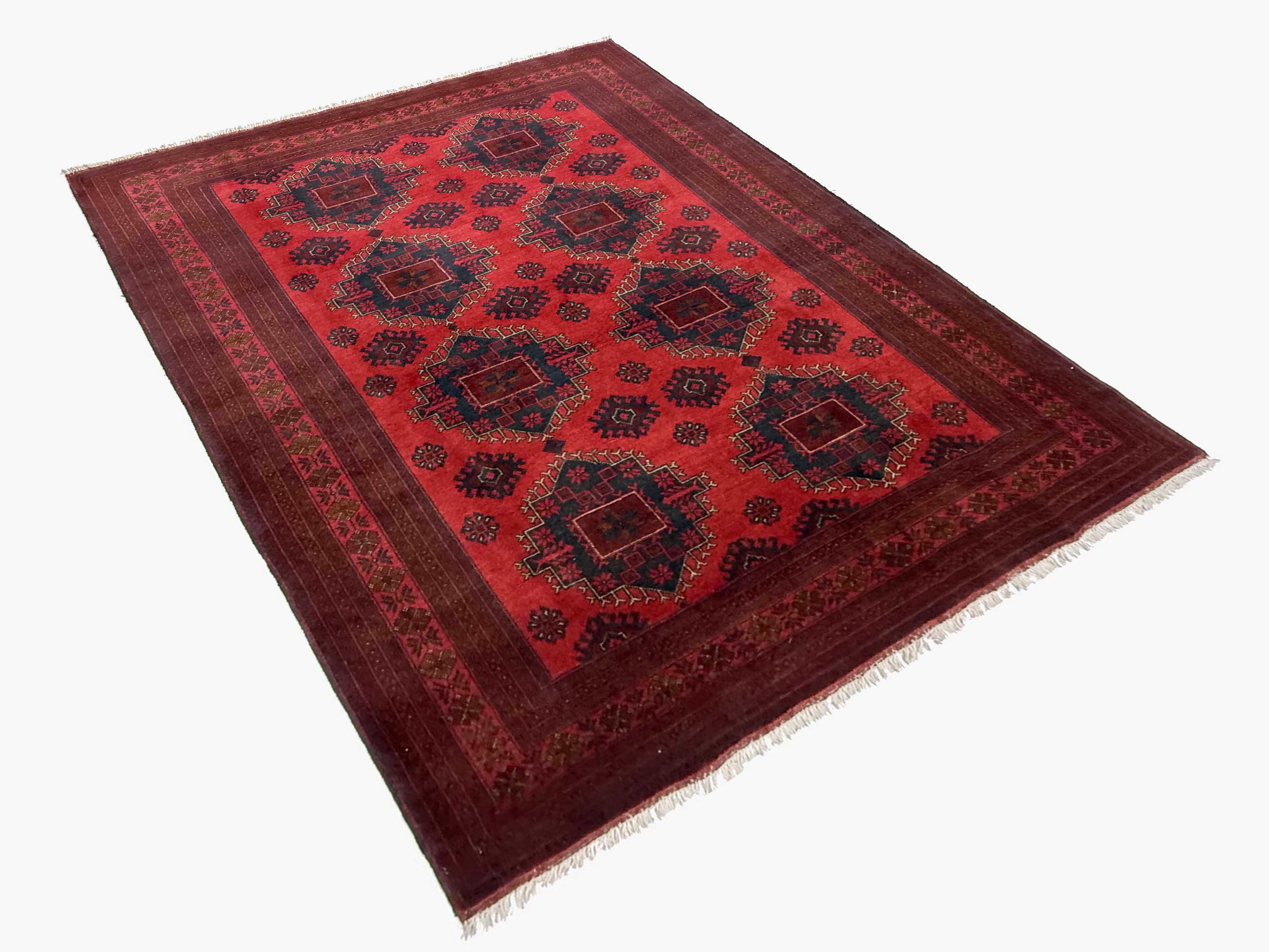 Khal Mohammadi Red Rug PC 57461 - 2.43m X 1.68m