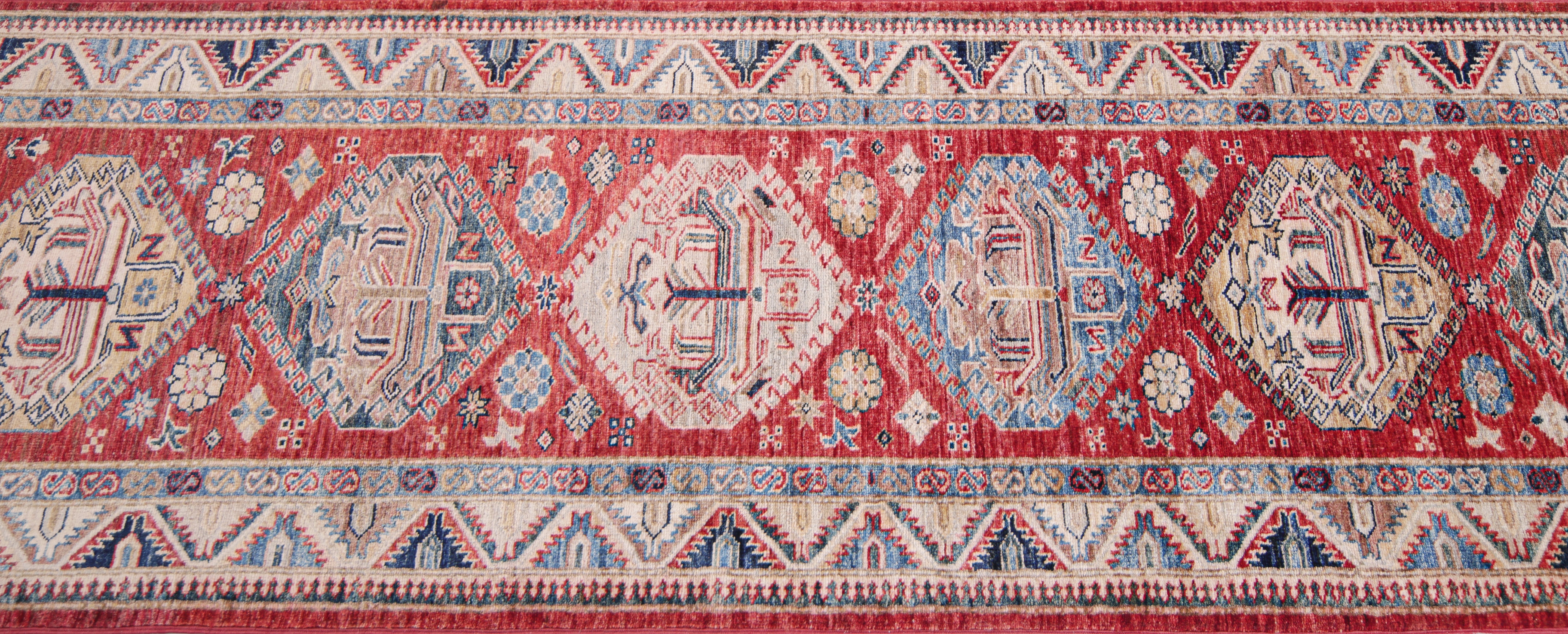 Supreme Kazak Red Rug PC 57518 - 2.49m X 0.76m