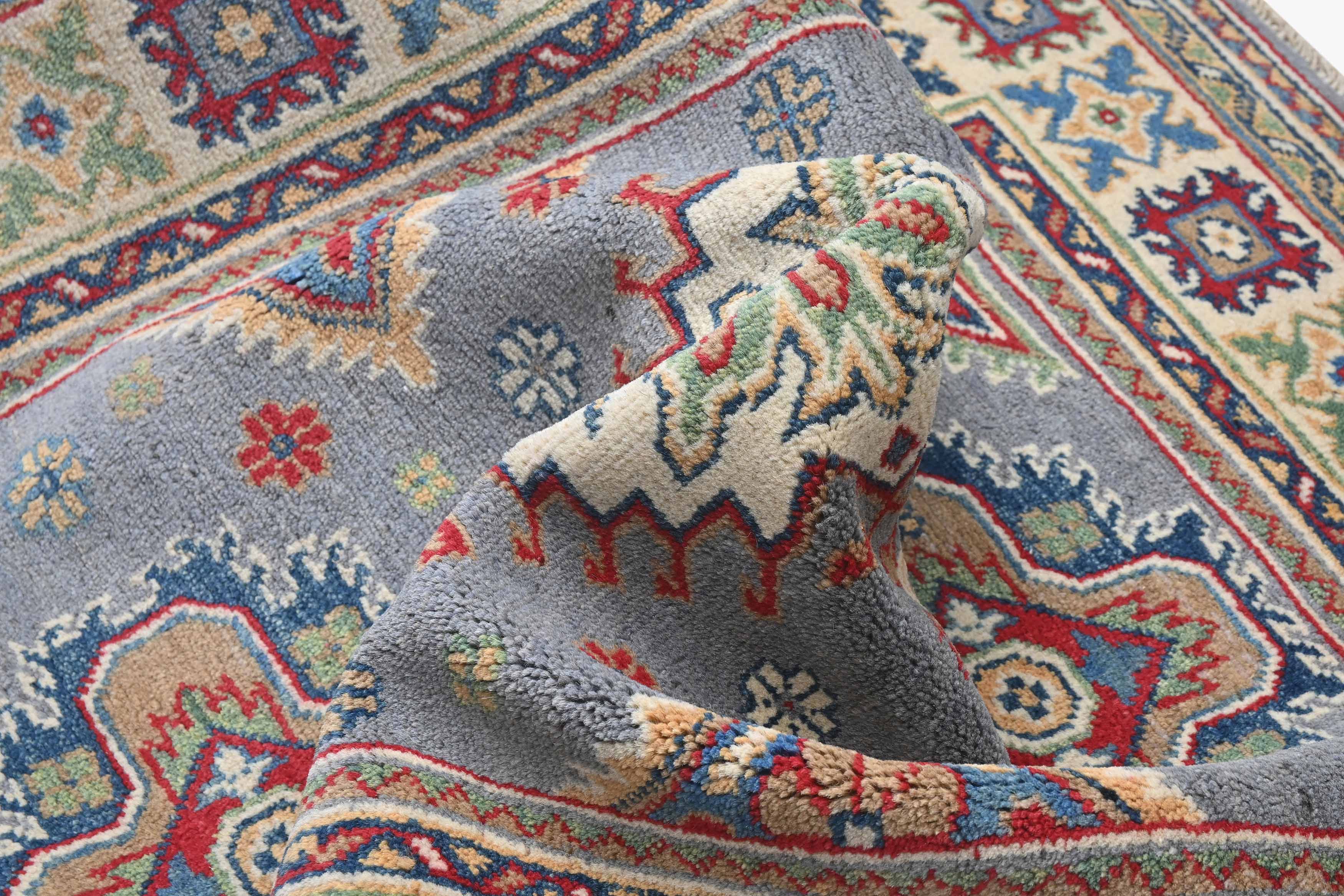 Kazak Grey Rug PC 54969 - 1.43m X 0.99m