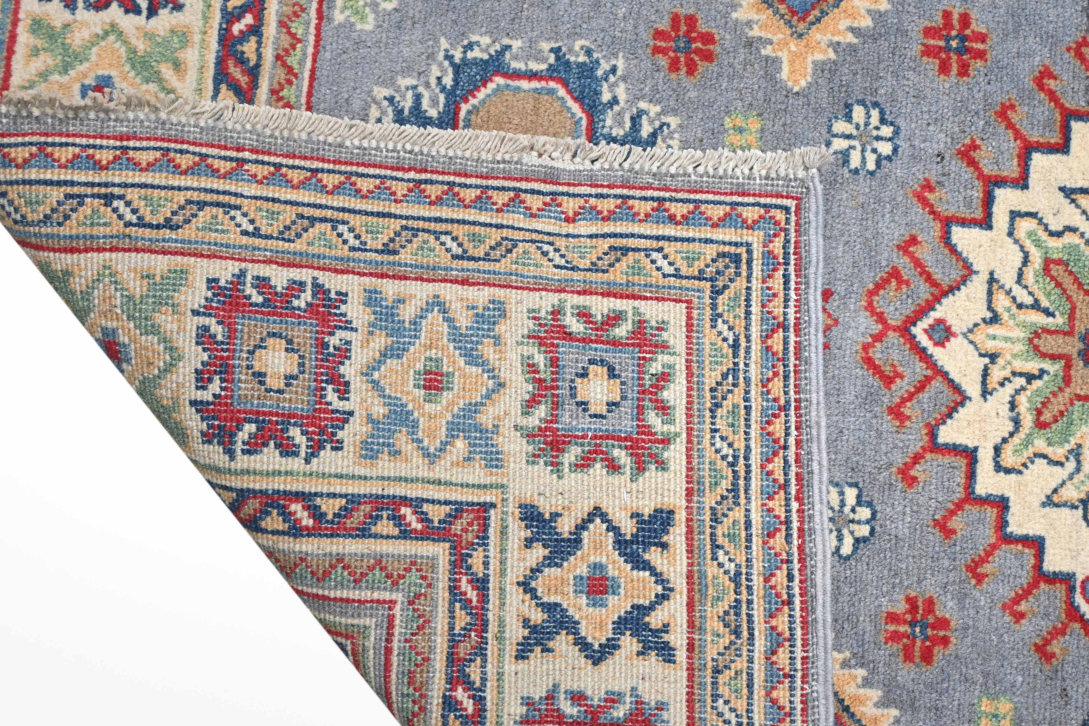 Kazak Grey Rug PC 54969 - 1.43m X 0.99m