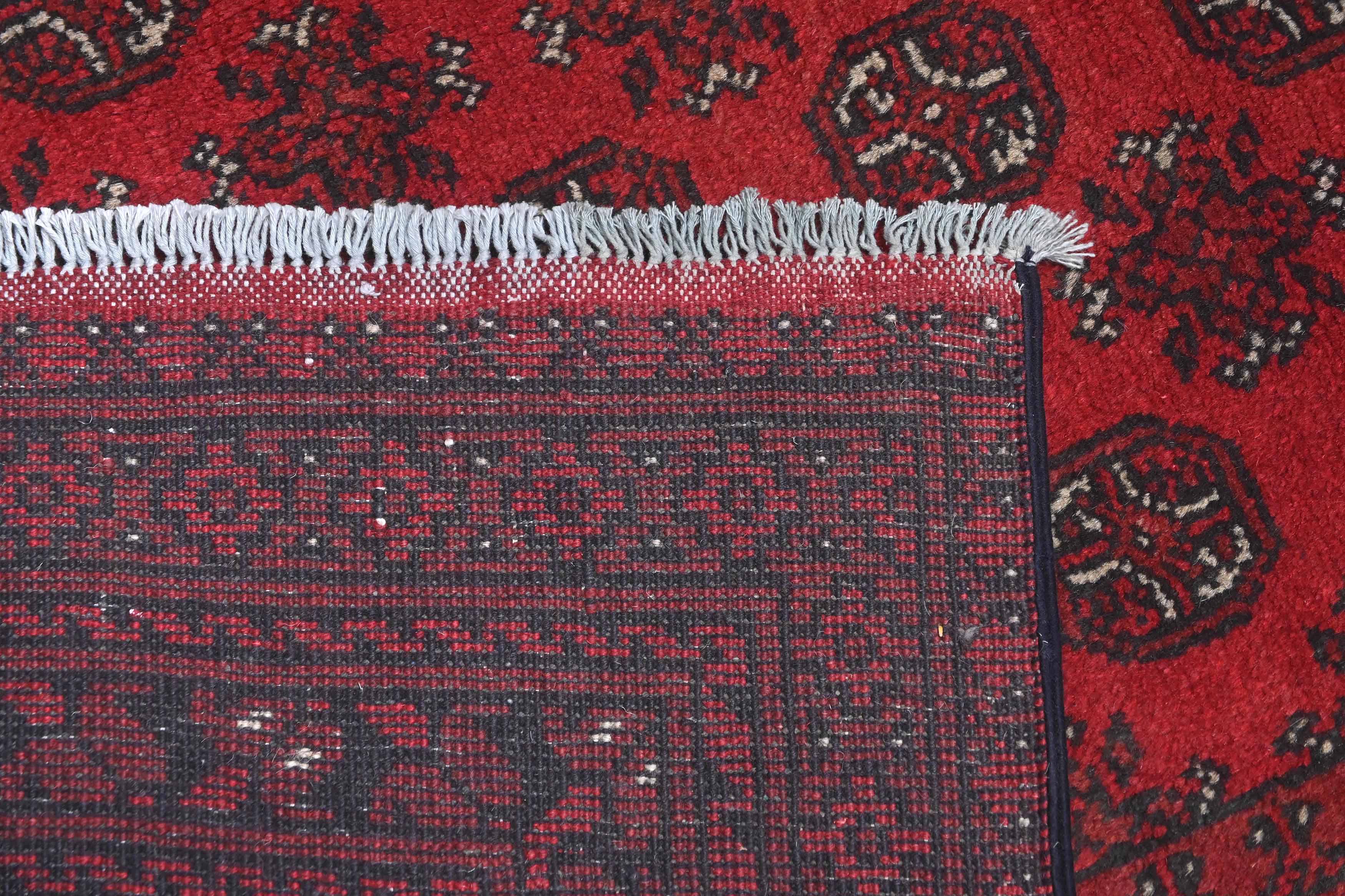Red Afghan Red Rug PC 57761 - 2.37m X 1.61m